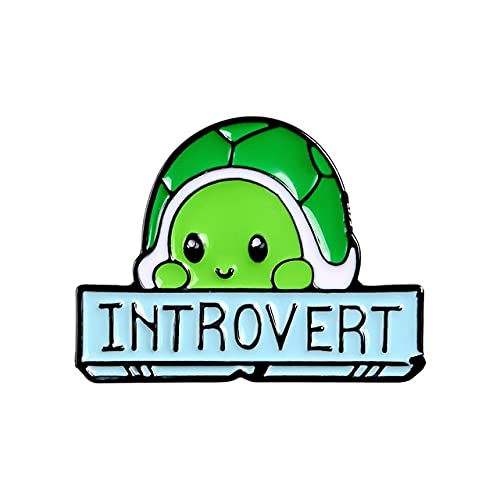 Funny Introvert Meme Enamel Pins - Socially Awkward Brooches & Quote Badges for Lapel - Perfect for Gifts, Parties & Social Anxiety Awareness