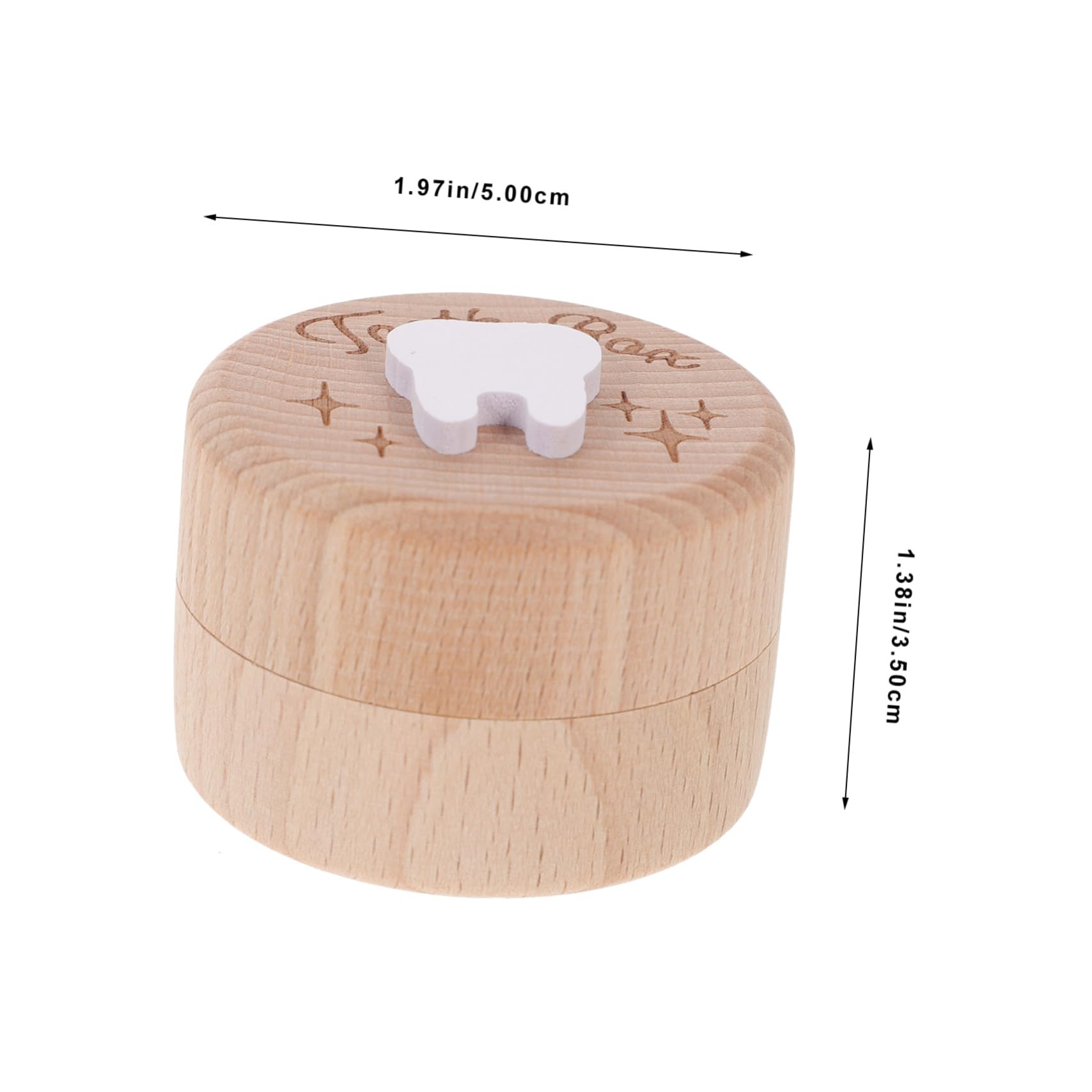 Luxshiny Wooden Tooth Holder Box for Kids - Baby Teeth Keepsake Organizer & First Tooth Storage Container - Perfect for Baby Teeth Collection, Milestone Memories, and Nursery Decor