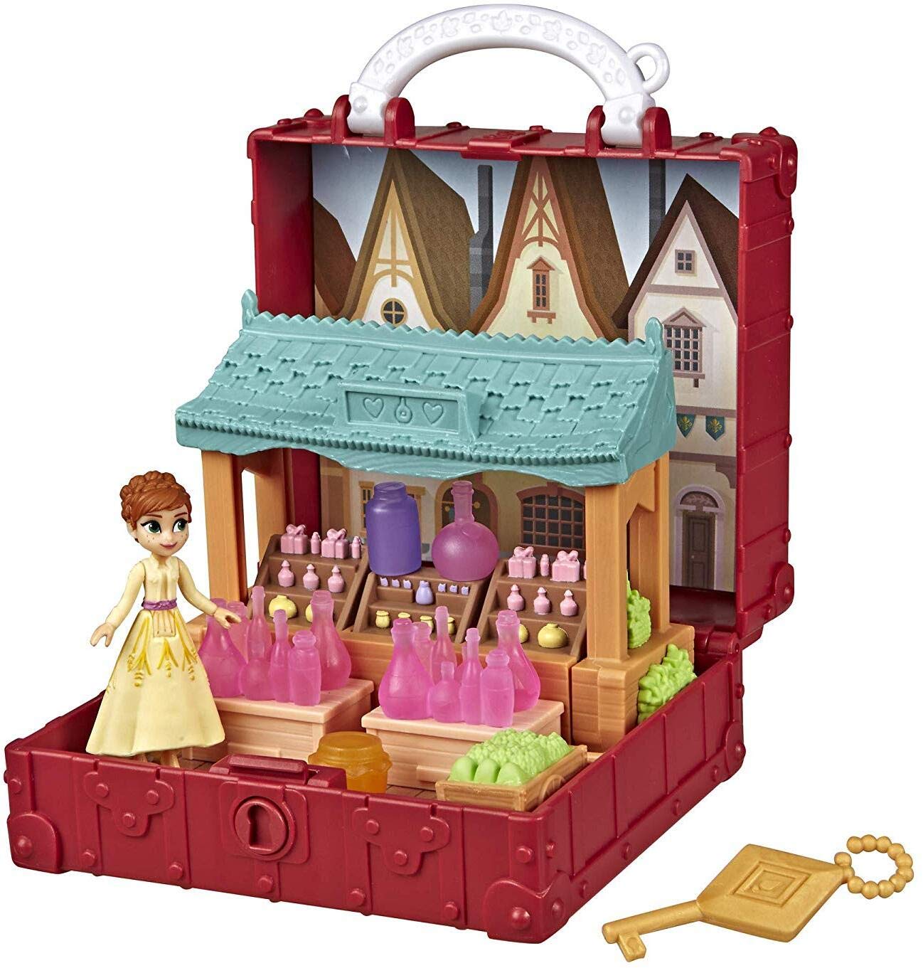 Disney Frozen 2 Pop Adventures Village Playset with Anna Doll - Portable Pop-Up Toy for Kids Ages 3+ | Birthday Gift, Pretend Play, Disney Movie Collection