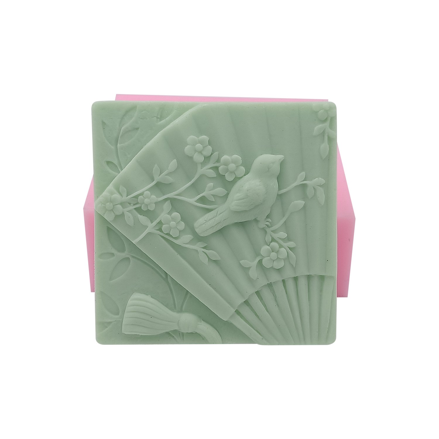 Chinese Fan Silicone Soap & Candle Molds - DIY Art Craft Molds for Handmade Soap Making, Candle Pouring, Resin Art, and Home Decor Projects