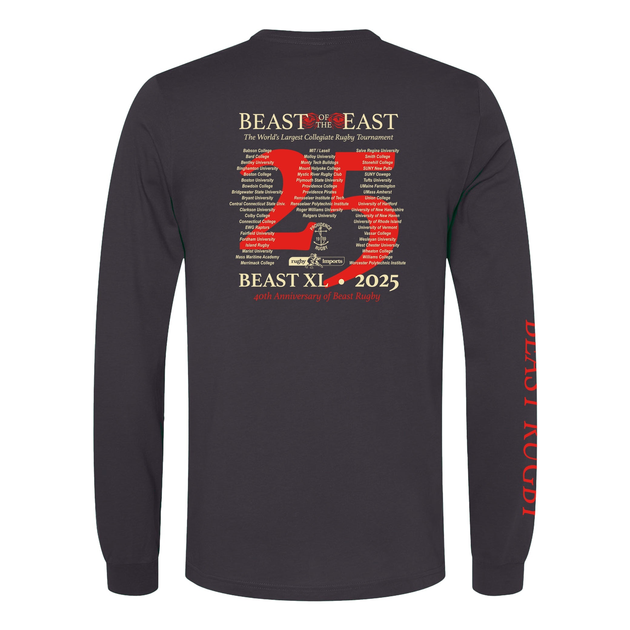 BOE '25 Dos Beast Long Sleeve T-Shirt for Men - Trendy Graphic Tee with Cool Print - Perfect for Streetwear, Casual Outfits & Gym Wear