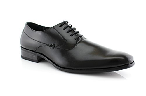 Delli Aldo Evertt M19006 Men's Cap-Toe Oxford Dress Shoes - Classic Formal Leather Shoes for Business, Wedding & Office Wear