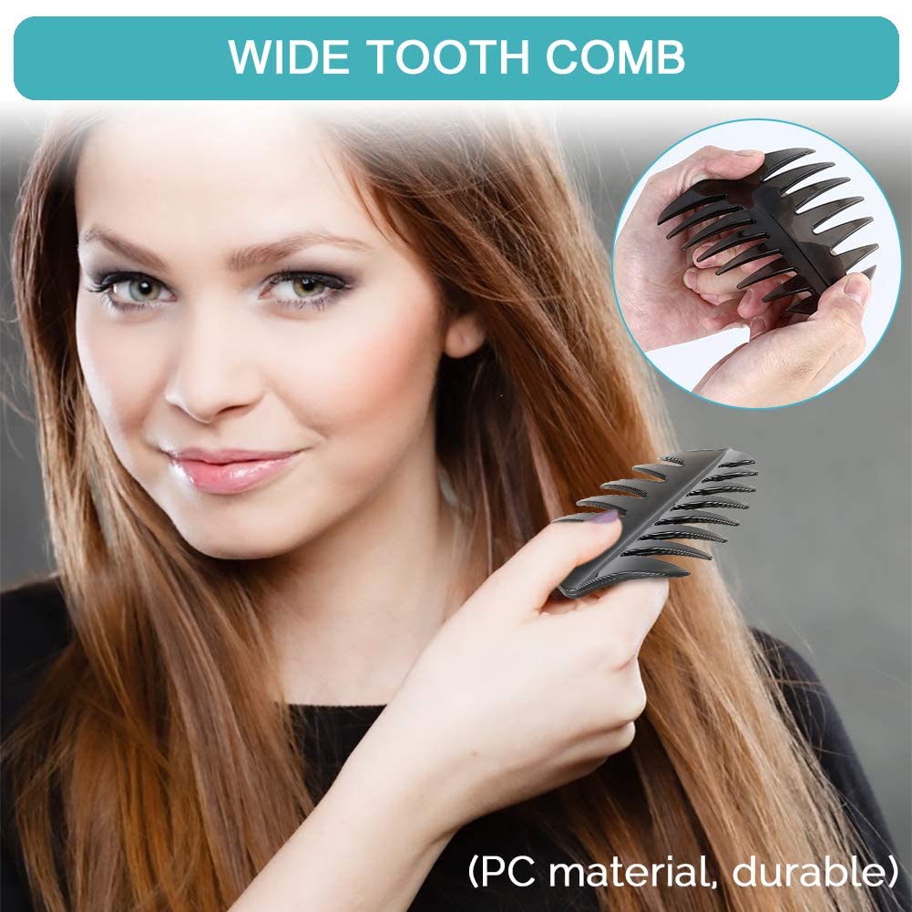 Professional Afro Hair Comb Set - Includes Wide Tooth Comb & Hair Pick for Natural Hair, Dreadlocks & Weaves | Perfect for Home Salon, DIY Styling & Hair Care