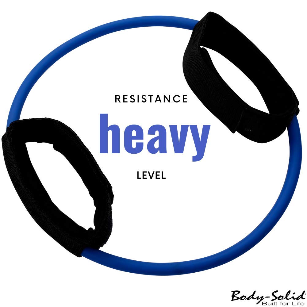 Body-Solid Ankle Cuffs with Elastic Resistance Bands - Light Tension Exercise Bands for Physical Therapy, Upper & Lower Body Workouts - Perfect for Gym, Home Training & Rehabilitation Exercises