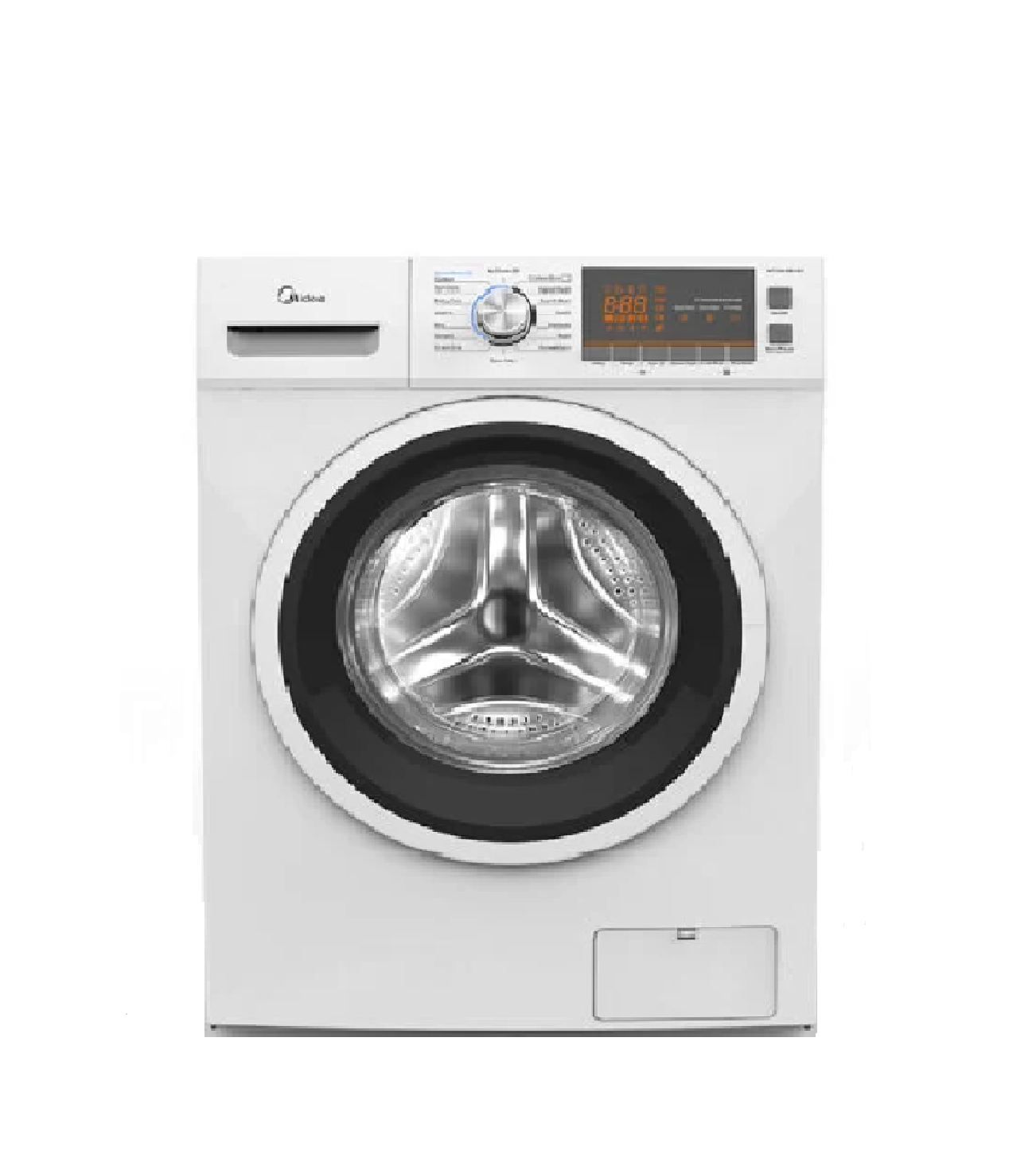 Midea MFC100 S1201D 10Kg White Washing Machine - Large Capacity, Energy Efficient for Home Laundry & Apartment Use