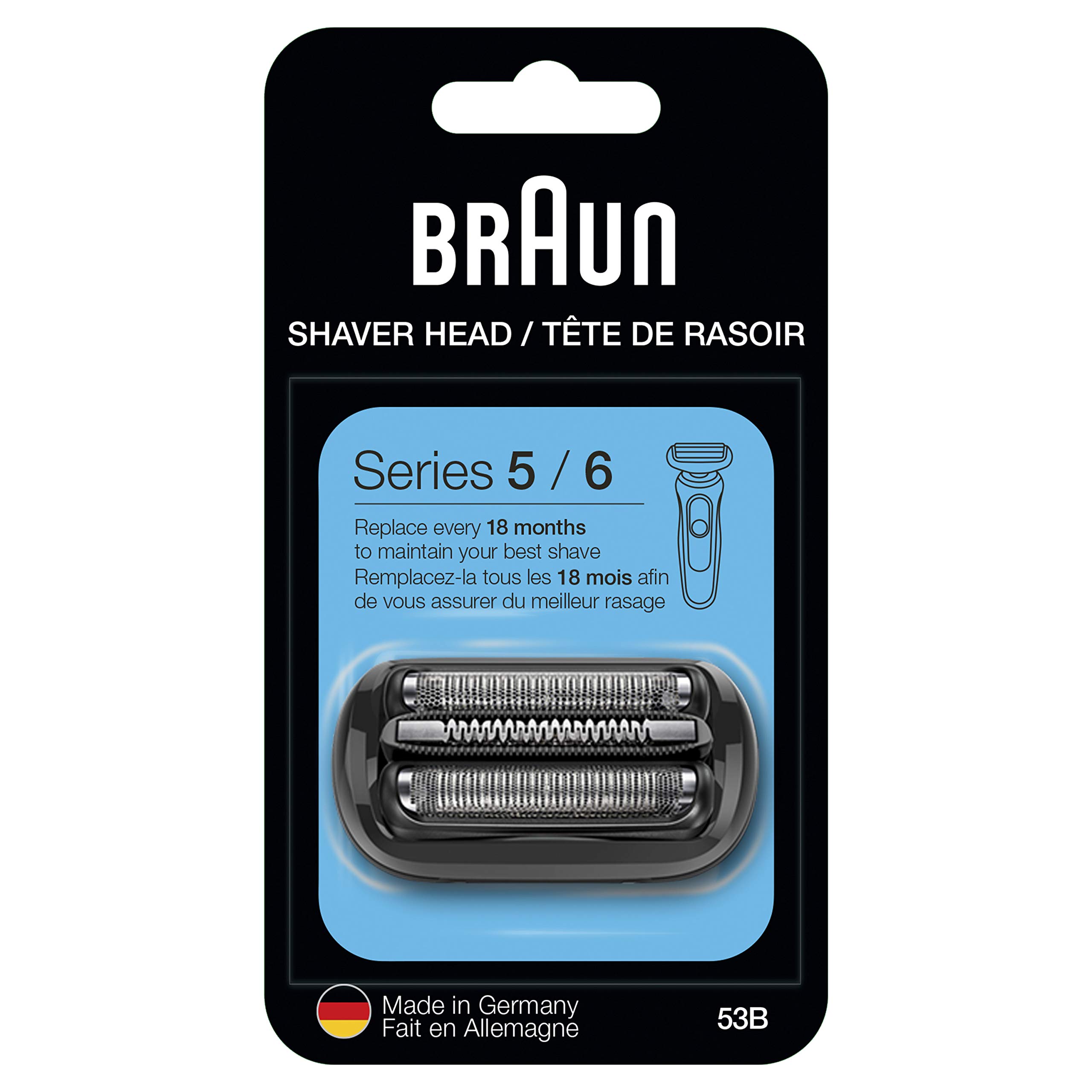 Braun Series 5 5018s Men's Electric Razor - Rechargeable Wet/Dry Foil Shaver with Precision Beard Trimmer & EasyClean System | Includes Replacement Head | Perfect for Travel, Daily Shaving & Grooming at Home or Gym