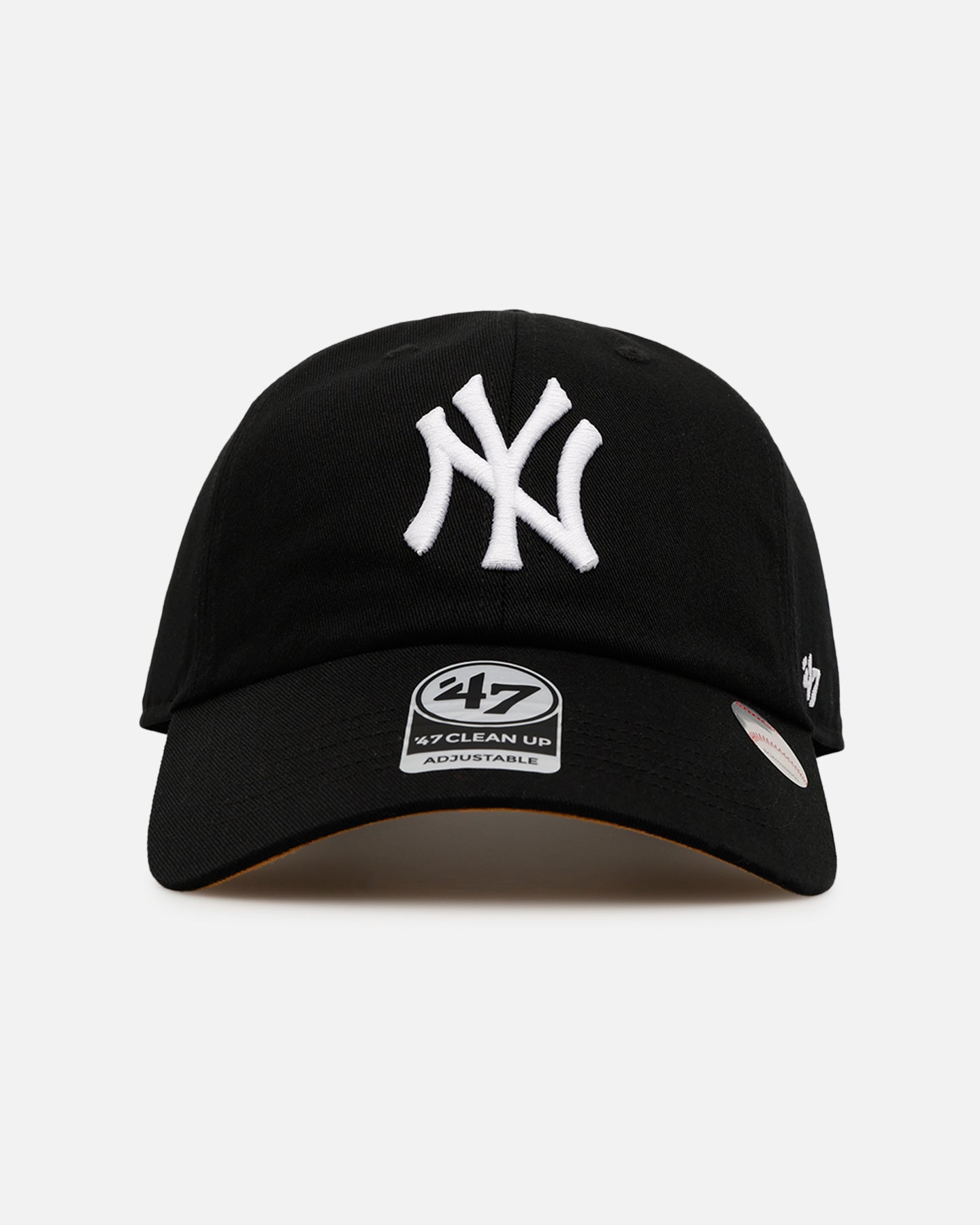 New York Yankees 'Yankees Color Wheel' Suede Undervisor 47 Clean Up Strapback Black Hat - Official MLB Baseball Cap for Men & Women, Perfect for Games, Sports & Casual Wear