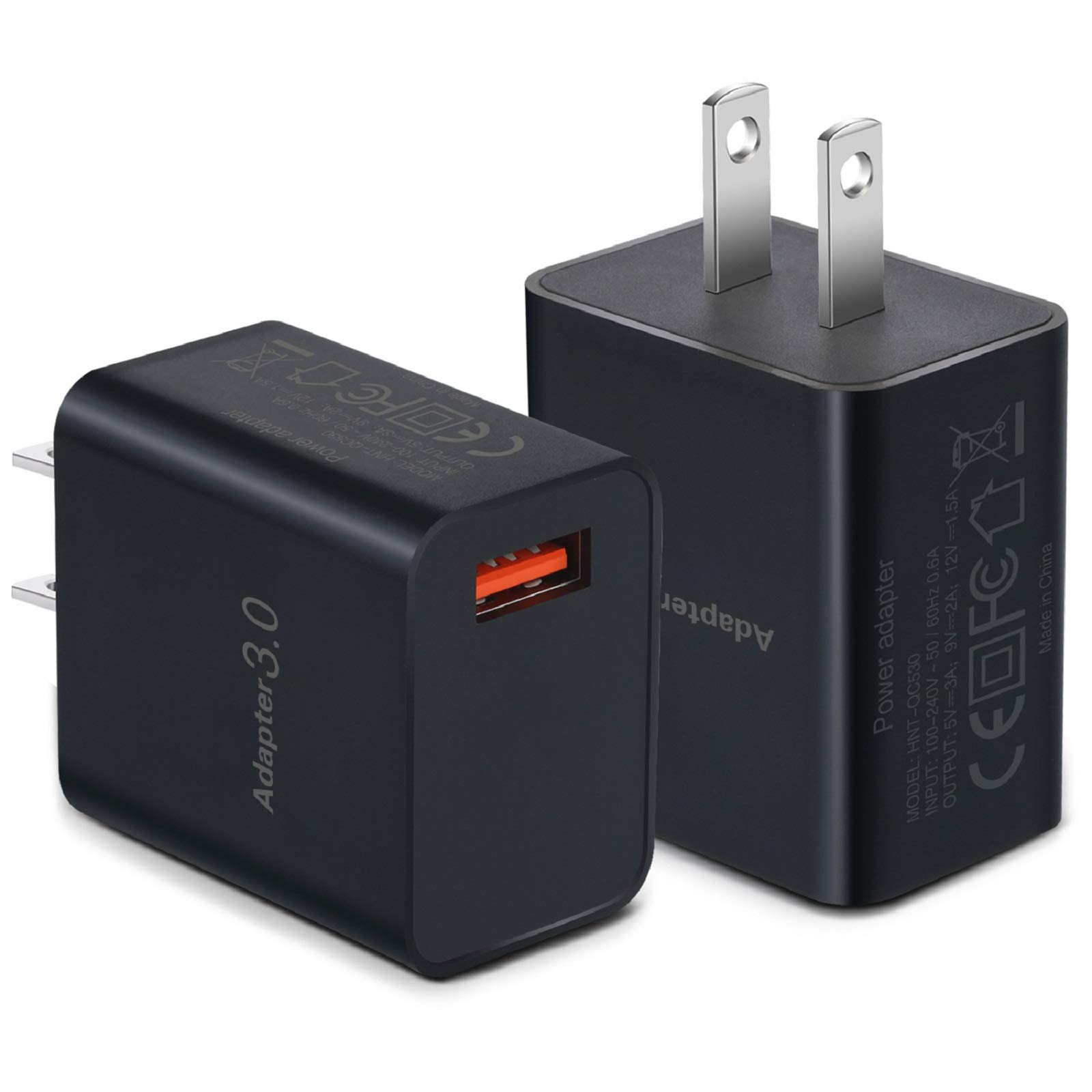 Besgoods 18W USB Wall Charger 3-Pack - 5V 3A Fast Charging Block with Quick Charge 3.0 Technology - Compatible with iPhone 16/15/14 Pro Max, Galaxy S24/S23 Ultra & Android Devices - Perfect for Home, Office, Travel & Camping Use