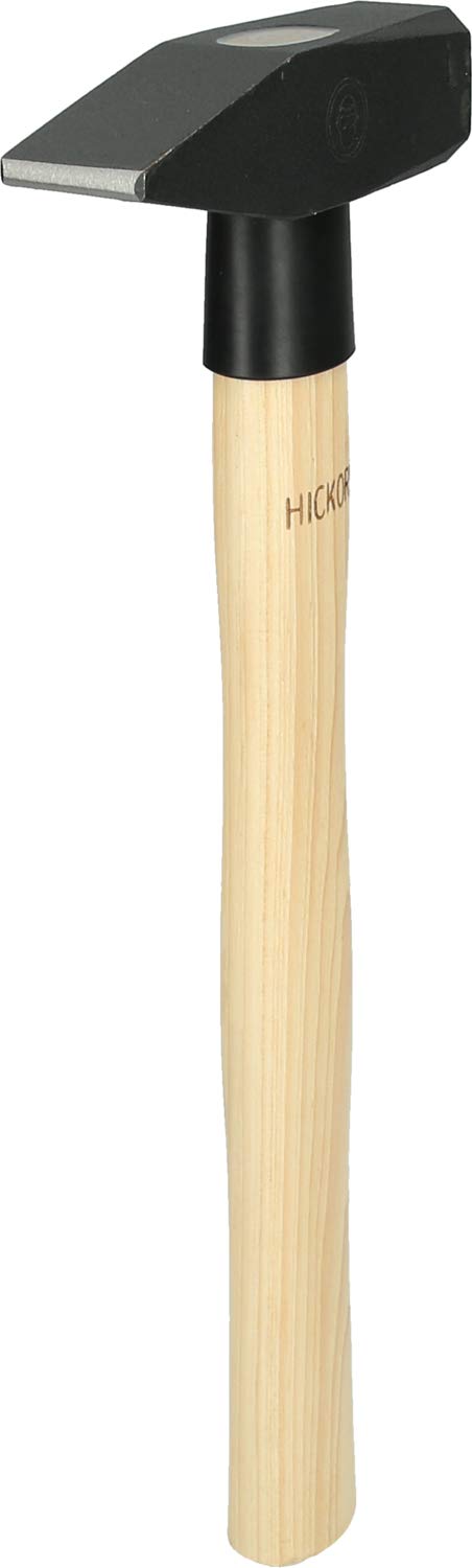 KS Tools 142.1316 Professional Fitters Hammer with Hickory Handle - 600g Heavy Duty for Metalworking, Automotive Repair & Construction Projects