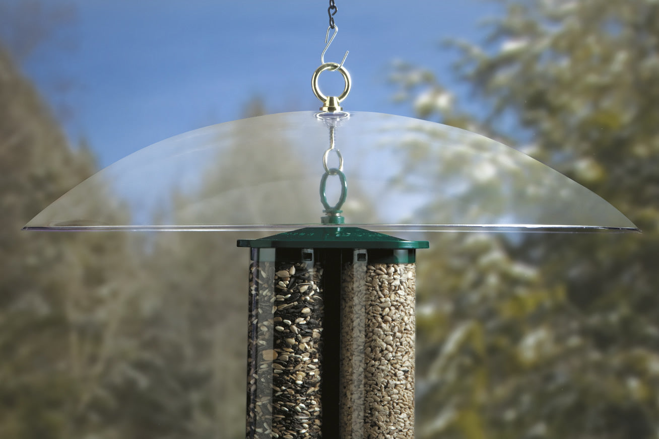 20 Pack Clear Squirrel Baffles - Bird Feeder Protector, Squirrel Proof Guard for Outdoor Bird Feeders - Perfect for Backyard, Garden, and Patio Use
