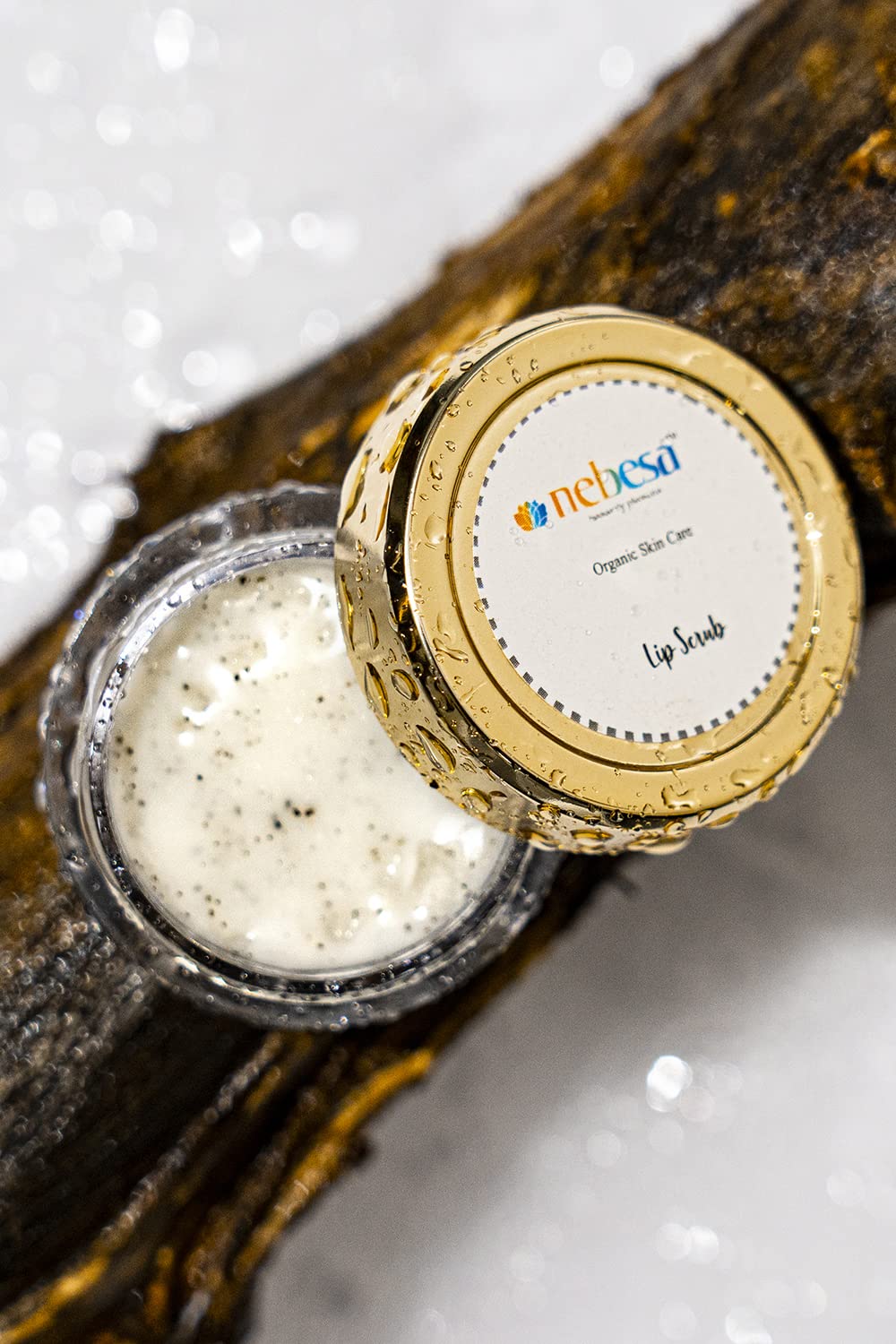 Nebesa Organics Avocado Lip Scrub - 8g Natural Exfoliator for Soft, Smooth Lips | Perfect for Dry, Chapped Lips Care Routine