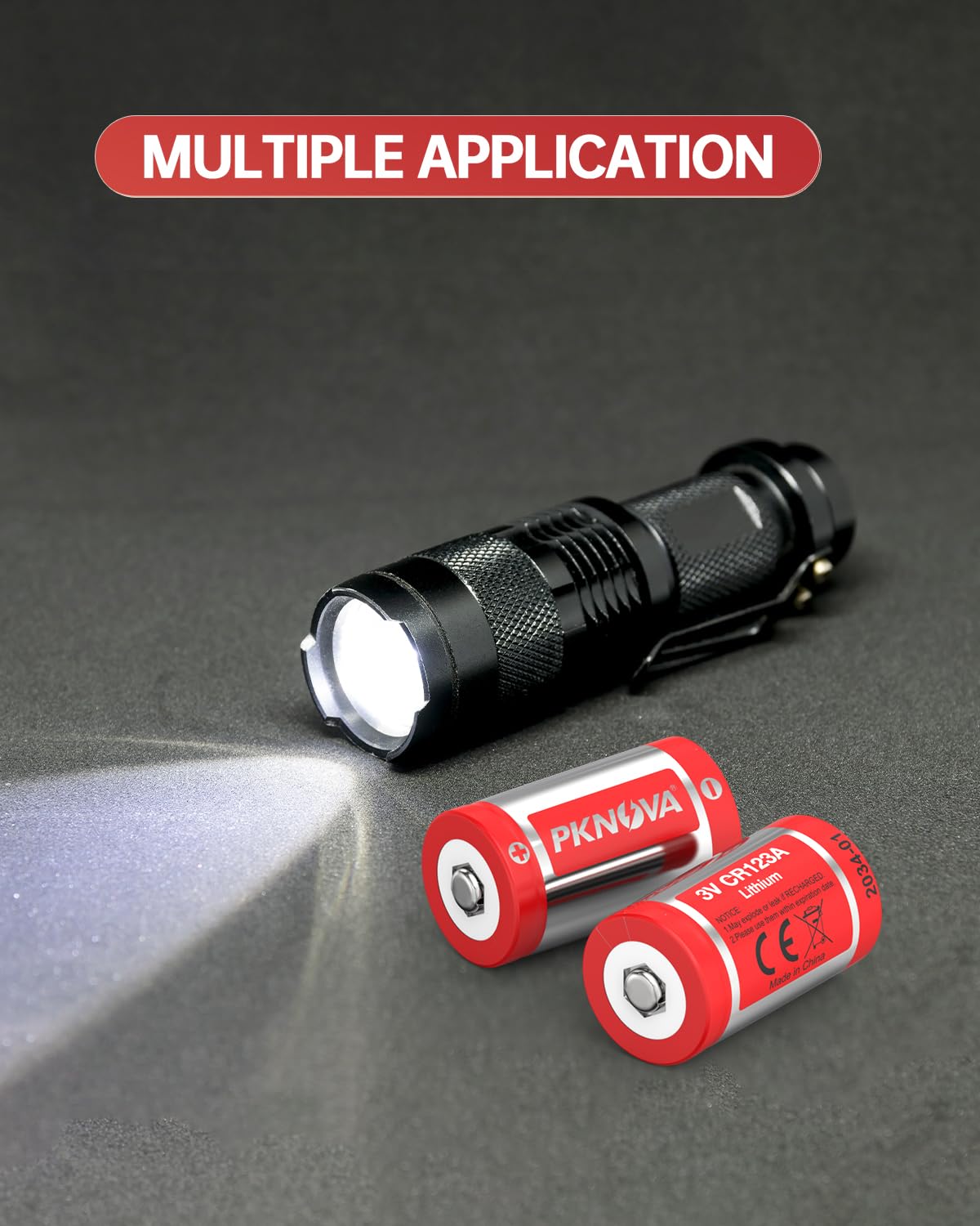 CR123A Lithium Batteries 8-Pack - 3V 123A Batteries for Flashlights, Home Security Systems & Emergency Devices - Long Lasting 10-Year Shelf Life - Perfect for Camping, Power Outages & Safety Equipment
