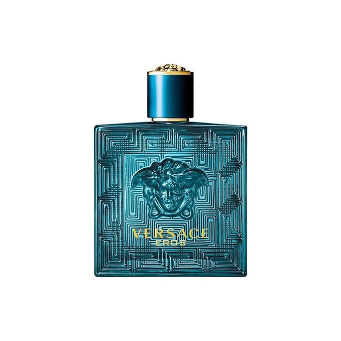 Versace Eros for Men Eau de Toilette Spray - 3.4 oz / 100 ml - Luxury Cologne for Date Night & Special Occasions