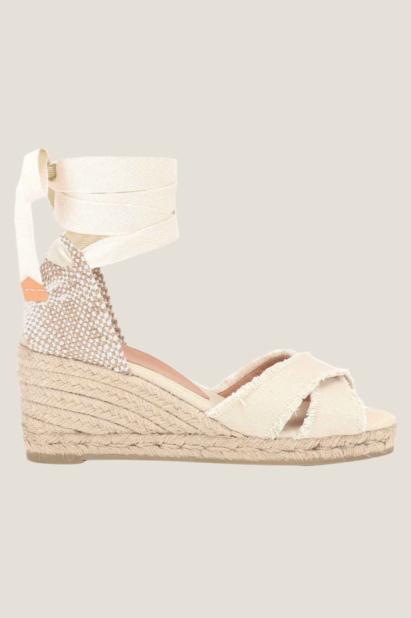 Bluma Canvas Wedge Espadrilles Women's Comfortable Summer Shoes - Ivory | Beach Wedding, Vacation & Casual Outfit