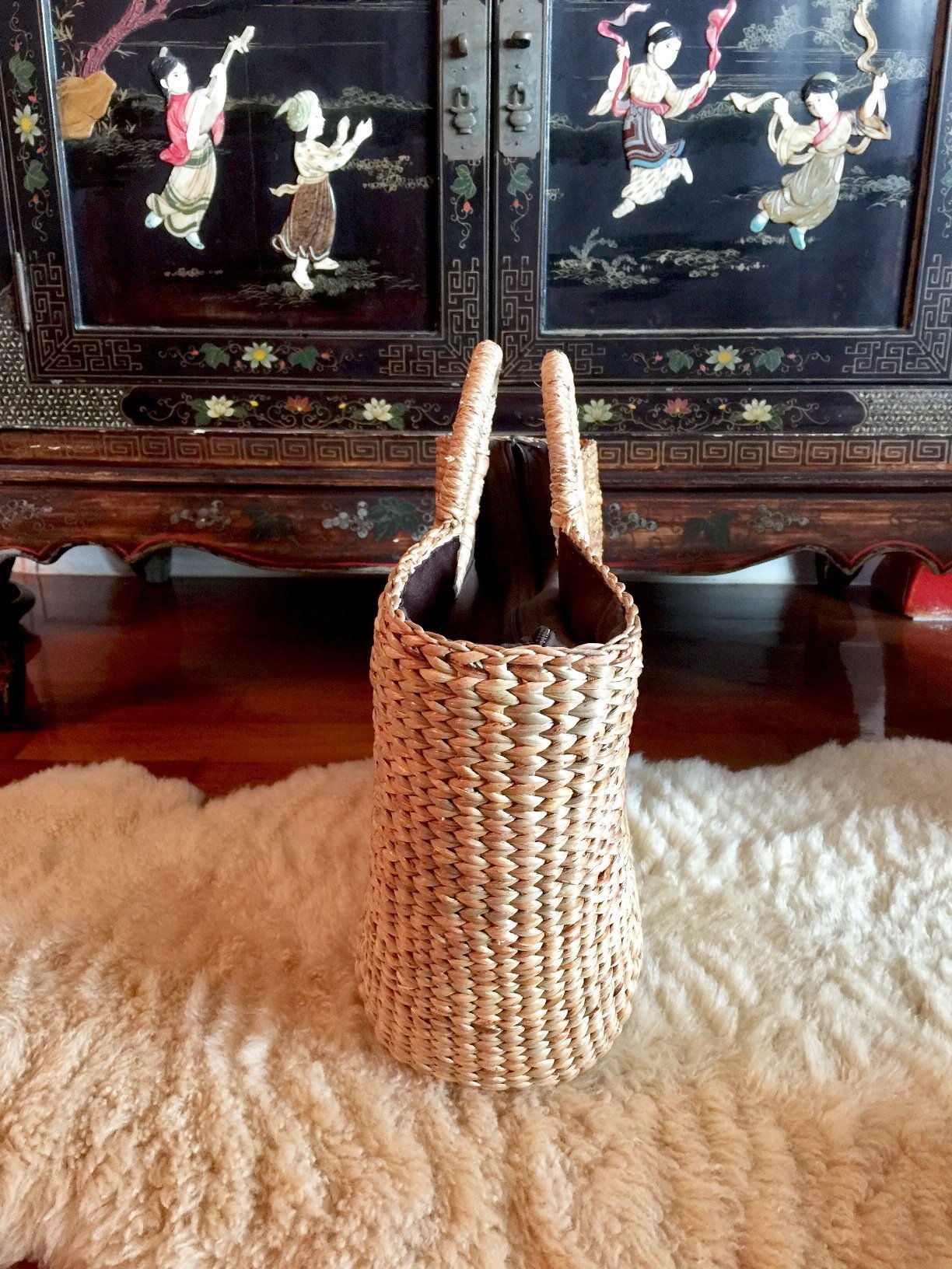 InfinityLoveCo Large Handwoven Straw Beach Tote Bag - Natural Woven Basket Purse for Women, Summer Vacation, Picnic & Outdoor Activities | Perfect for Beach, Pool, Shopping & Travel