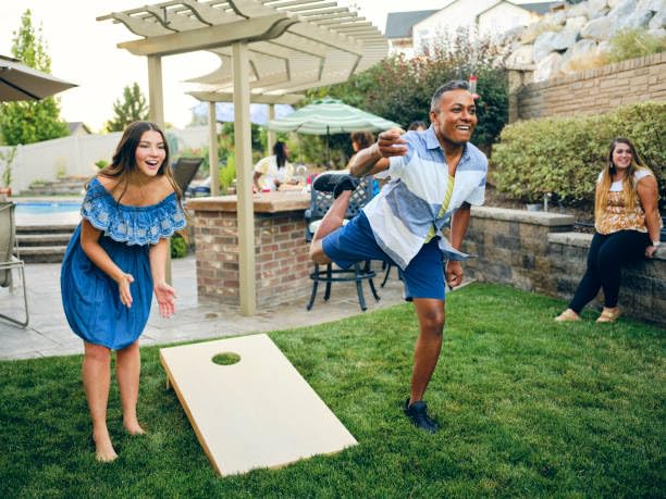 Chicago Bears Themed Cornhole Game Set - 2 Boards & 8 Bags - NFL Tailgating & Backyard Party Game - Outdoor Lawn Games for Adults & Kids