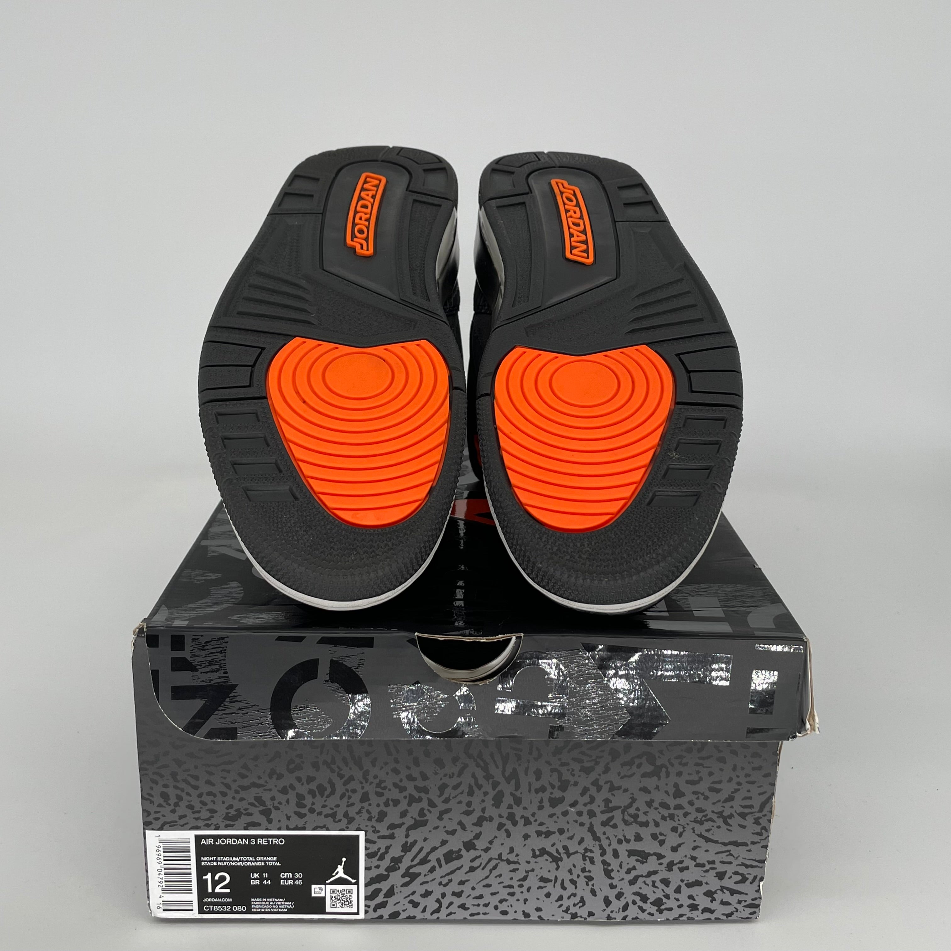 AIR JORDAN 3 FEAR PACK Men's Basketball Shoes - Size 12 (CT8532-080) - Retro Sneakers for Streetwear & Sports Performance