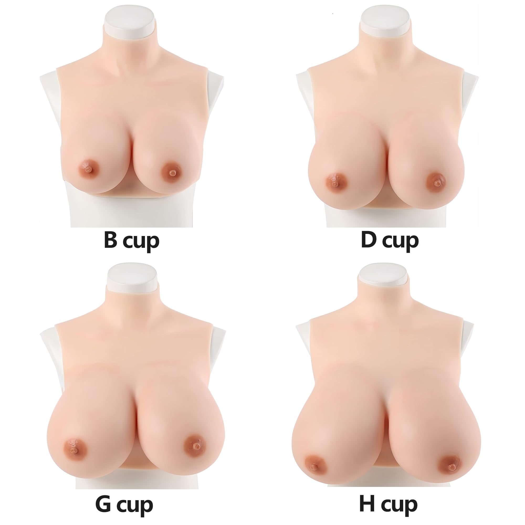 Premium Silicone Breastplate - Realistic Fake Boobs for Crossdressing, Cosplay & Drag Shows | Comfortable & Natural-Looking Breast Forms for Costumes & Gender Transformation