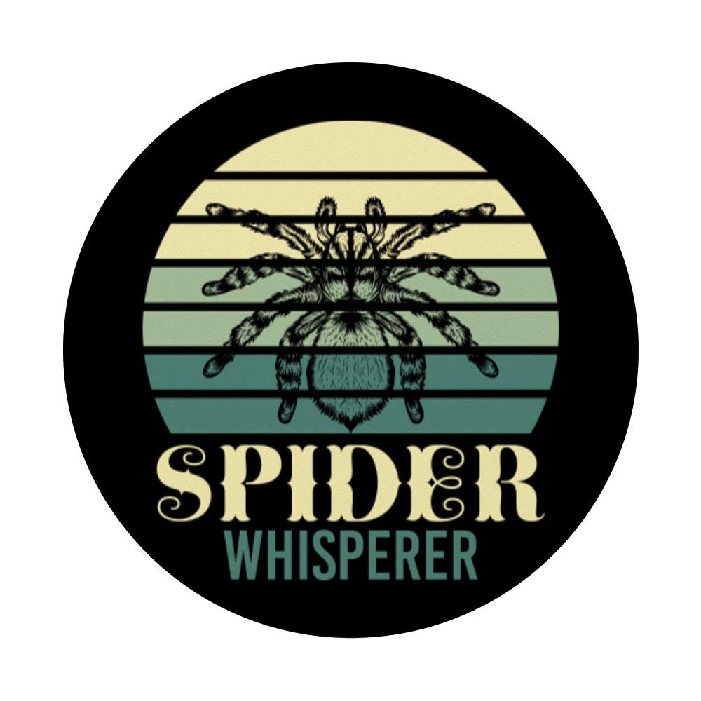 Spider Whisperer Spider PopSockets PopGrip - Interchangeable Phone Grip for iPhone, Samsung & Tablets | Perfect for Halloween, Cosplay & Arachnid Lovers