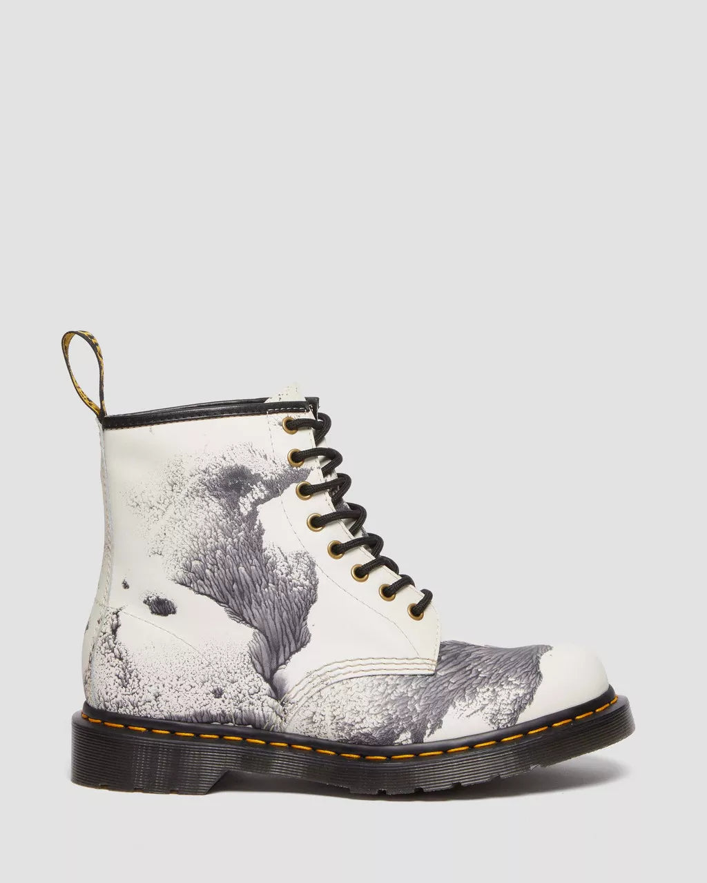 Dr. Martens 1460 Tate Decalcomania Leather Lace-Up Boots - Vintage-Inspired Unisex Combat Boots for Men & Women | Perfect for Punk Fashion, Streetwear & Everyday Wear
