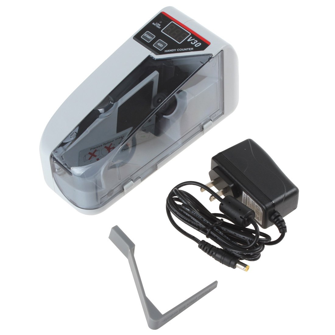 OriGlam YBC-V30 Mini Portable Money Counter Machine - Fast & Accurate Bill Counting for Cash, Currency, Banknotes - Perfect for Small Businesses, Retail Stores, Banks & Home Use