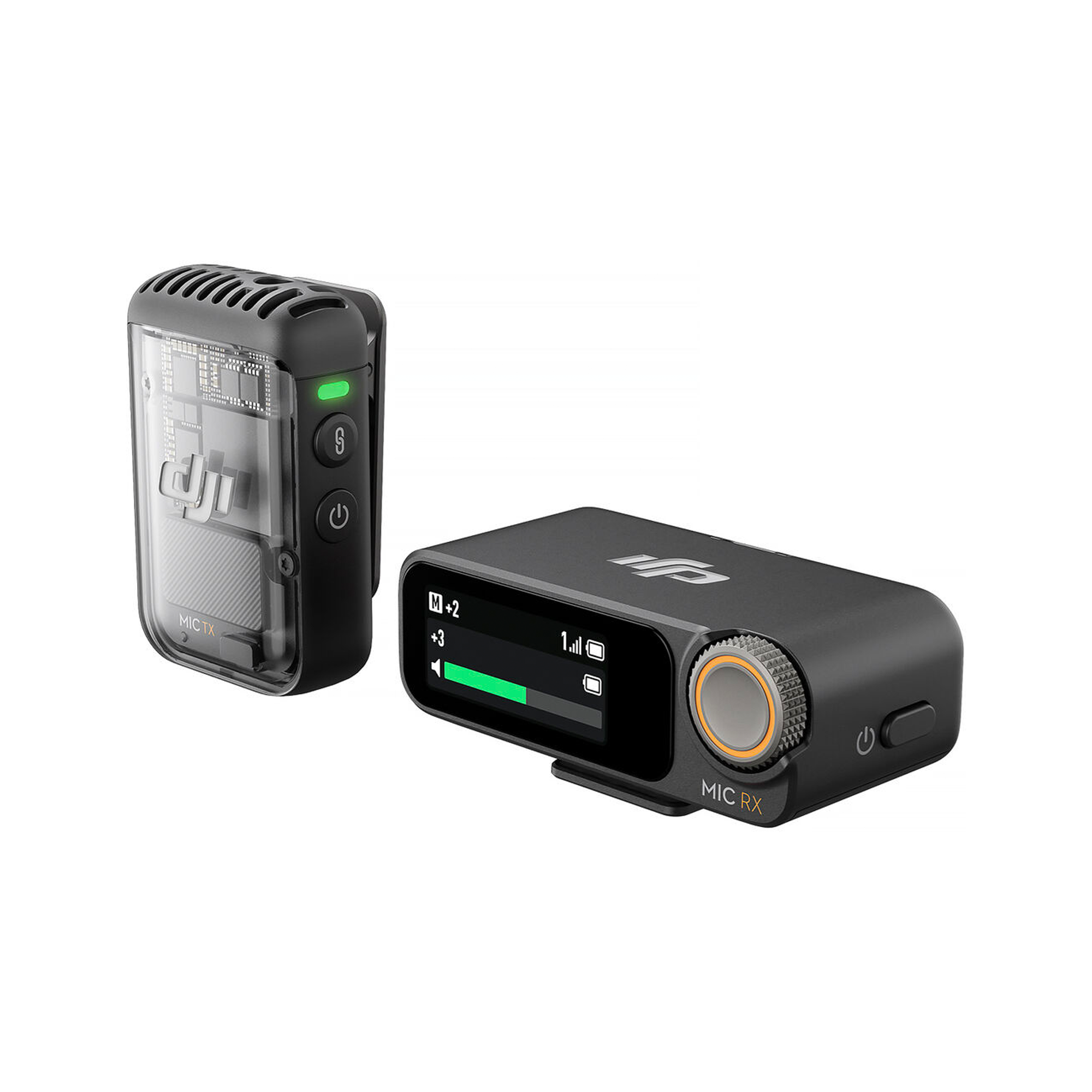 DJI Mic 2 Compact Wireless Lavalier Microphone System - 2.4GHz Digital Audio Recorder with 1 TX & 1 RX for Vlogging, YouTube, Interviews & Live Streaming