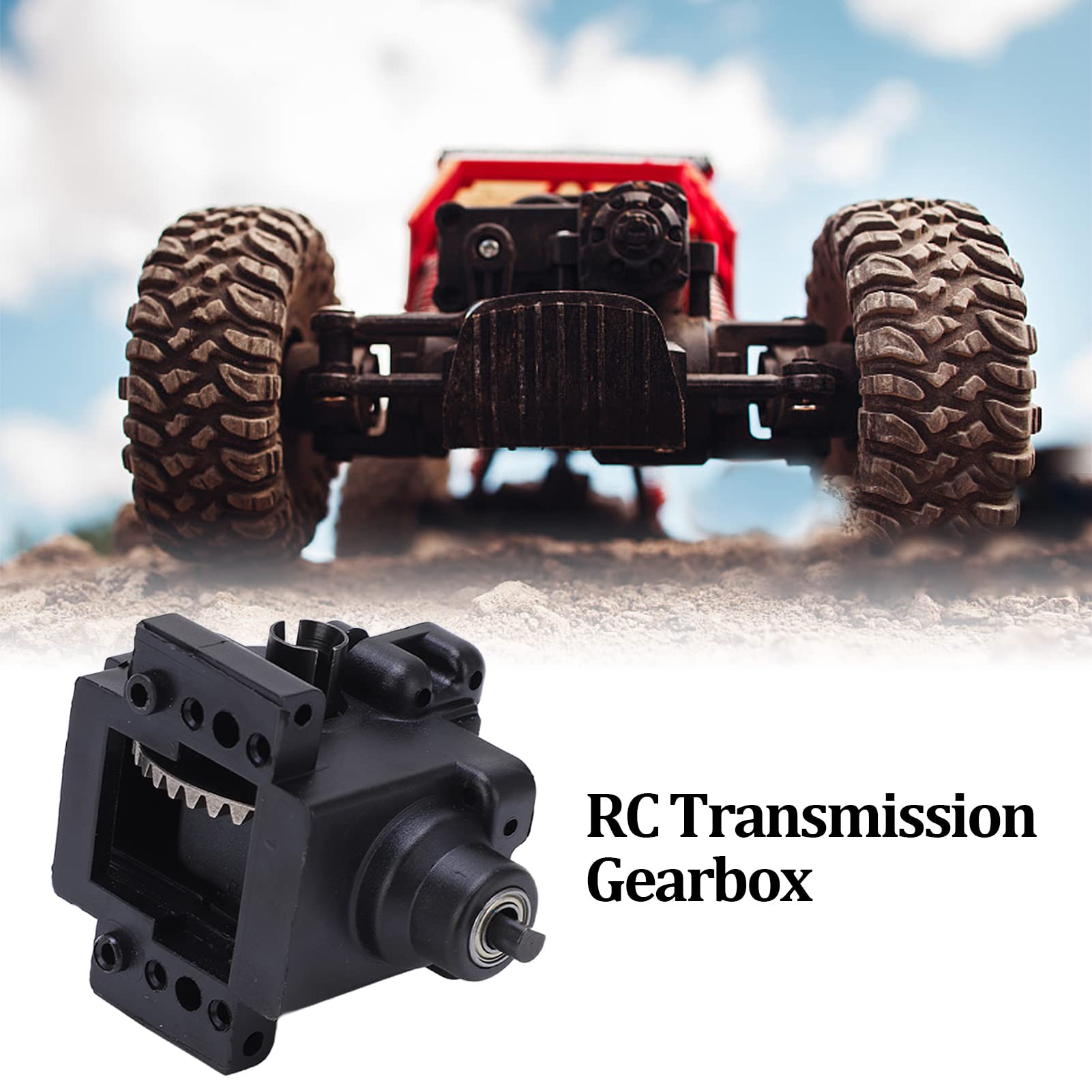 Dilwe RC Gearbox Complete Set - 1:10 Scale Transmission Gear Box Assembly for HSP Remote Control Cars | RC Gear Box Diff Set | Replacement Parts for 1/10 RC Vehicles | Perfect for Off-Road Racing & DIY RC Car Repairs