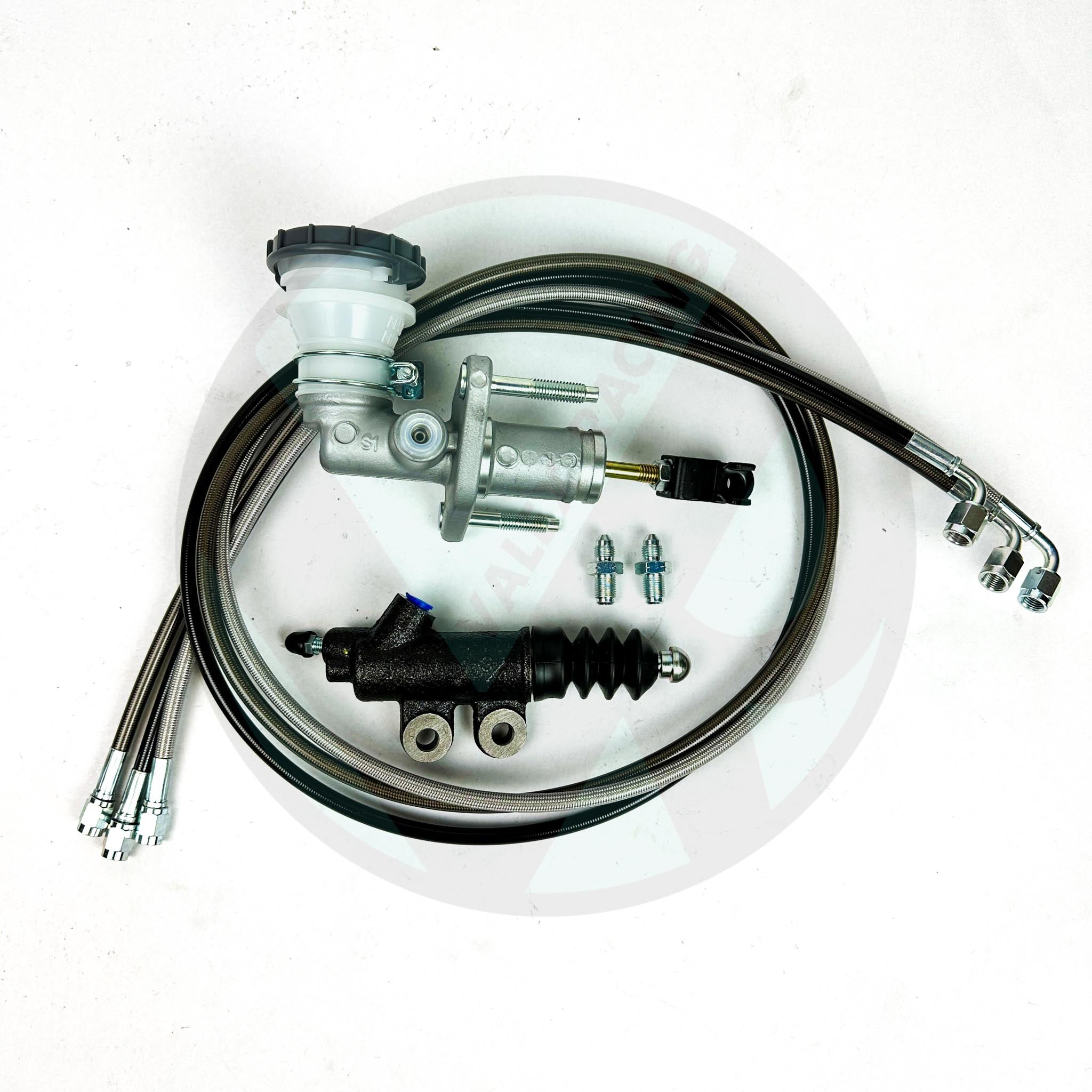 OEM Bolt-In S2000 Clutch Master Cylinder with Slave Cylinder & Clutch Line - Compatible with 1992-2000 Honda Civic - Perfect for Performance Upgrades & Smooth Shifting