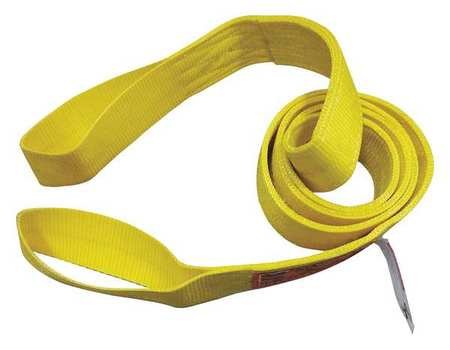 4800lb Vertical Hitch Web Sling - Heavy Duty 12ft Length x 2in Width for Towing, Lifting & Rigging - Perfect for Construction, Marine & Industrial Applications