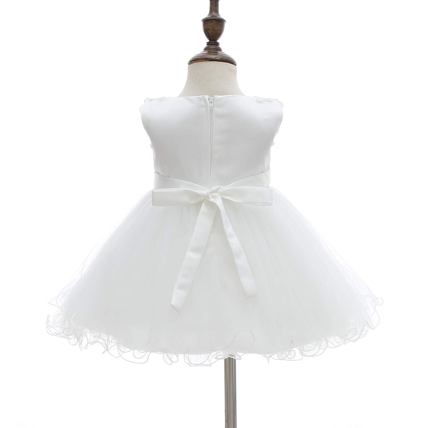 Silver Mermaid Christening Baptism Dress for Baby Girls - Elegant Satin & Tulle Flower Girl Dress for Baptism, Birthday & Special Occasions | Perfect for Church Ceremonies, Photo Shoots & First Birthday Parties