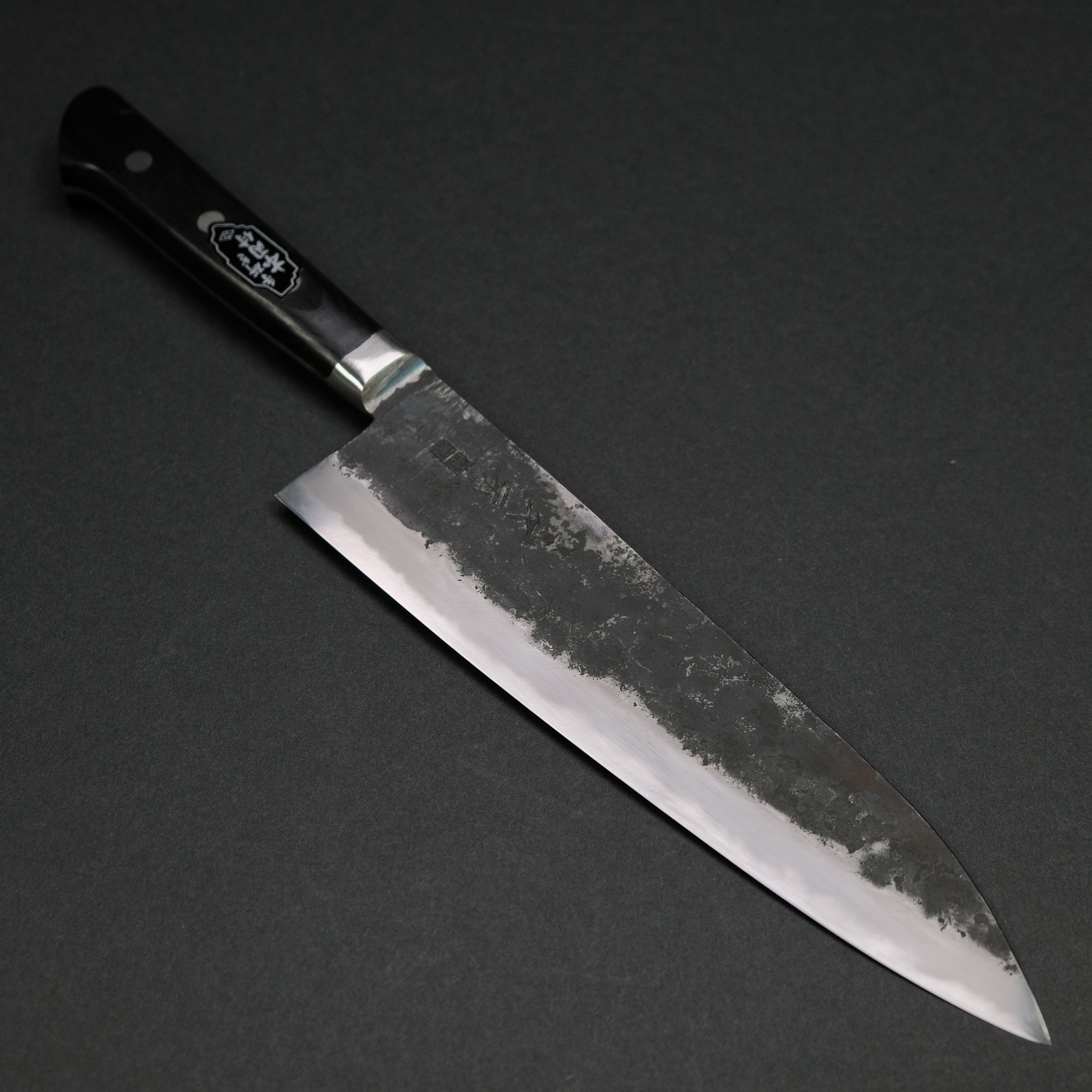 Premium Morihei Hisamoto Kurouchi White #1 Gyuto 210mm Chef Knife with Pakka Wood Handle - Japanese Kitchen Knife for Professional Chefs & Home Cooking, Perfect for Slicing, Dicing & Meat Cutting