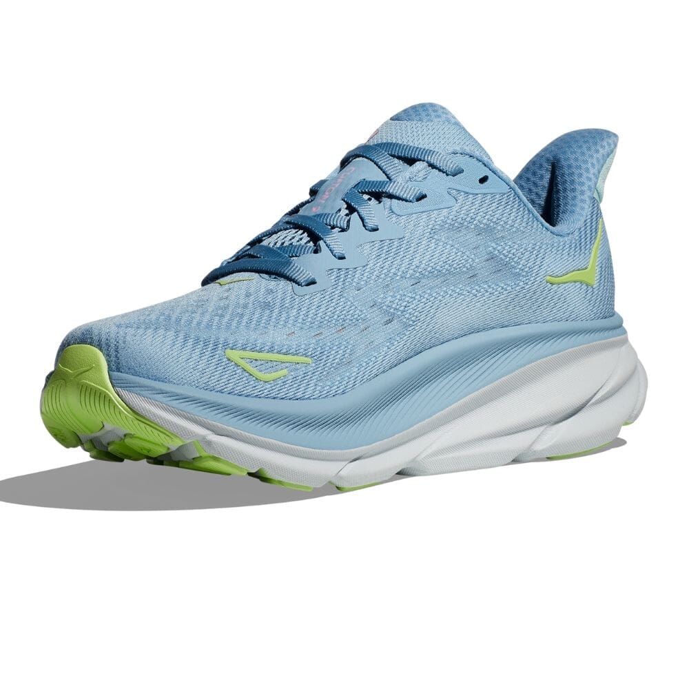Hoka Women's Clifton 9 Wide Running Shoes - Lightweight Cushioned Sneakers for Road Running, Jogging & Walking - Comfortable Athletic Shoes for Women with Arch Support