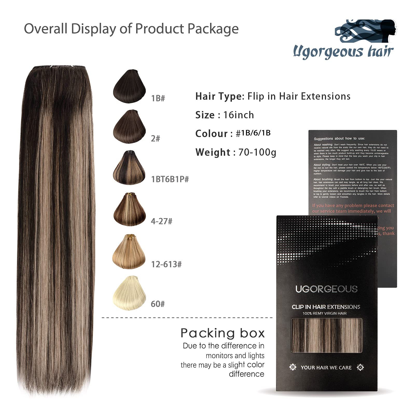 18 Inch Wire Hair Extensions 100% Human Hair - Ombre Black to Chestnut Brown Clip-In Extensions (80g) for Volume & Length | Perfect for Weddings, Parties & Daily Styling