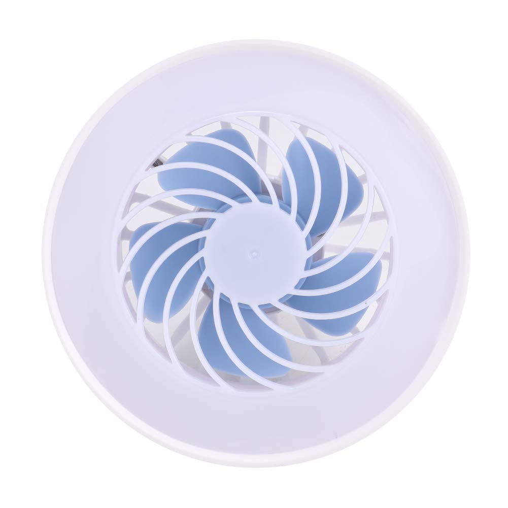 Ultra-Thin LED Ceiling Fan Light - 12W 3500-4000K White Light, Anti-Glare Modern Fan Lamp with Invisible Blades for Home, Bedroom, Office & Night Market - Perfect for Cooling & Lighting Small Spaces