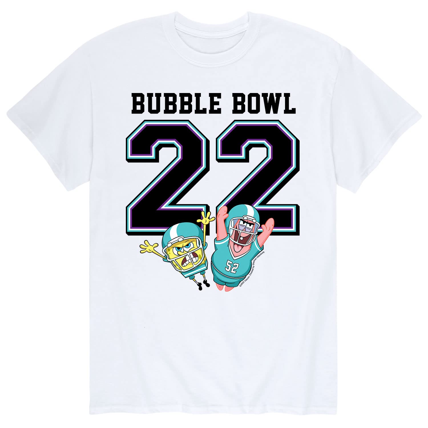Spongebob Squarepants Graphic T-Shirt for Men - Bubble Bowl Super Band Short Sleeve Tee - Funny Cartoon Casual Shirt - Perfect for Fans, Gifts, and Everyday Wear
