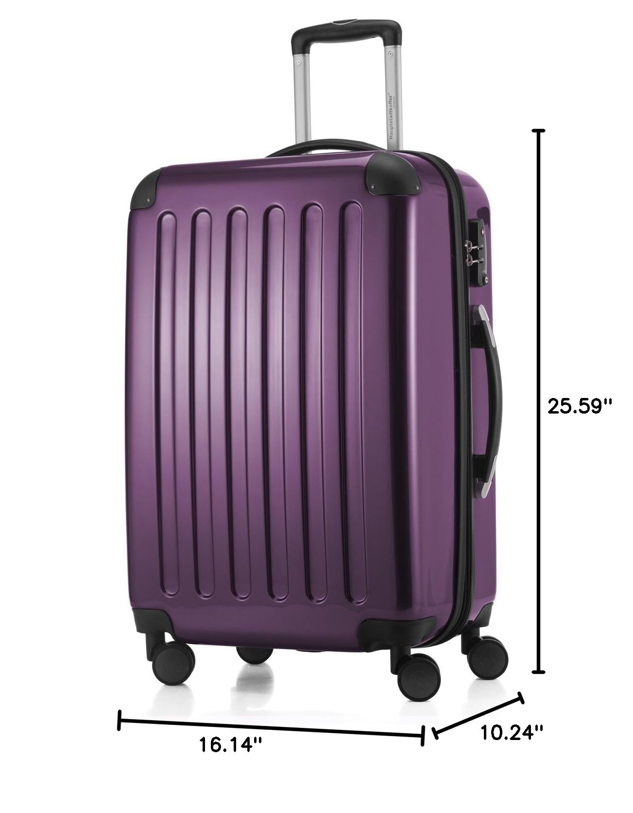 Premium Unisex 65cm Purple Suitcase for Adults - Perfect for Business Travel, Vacations & Weekend Getaways