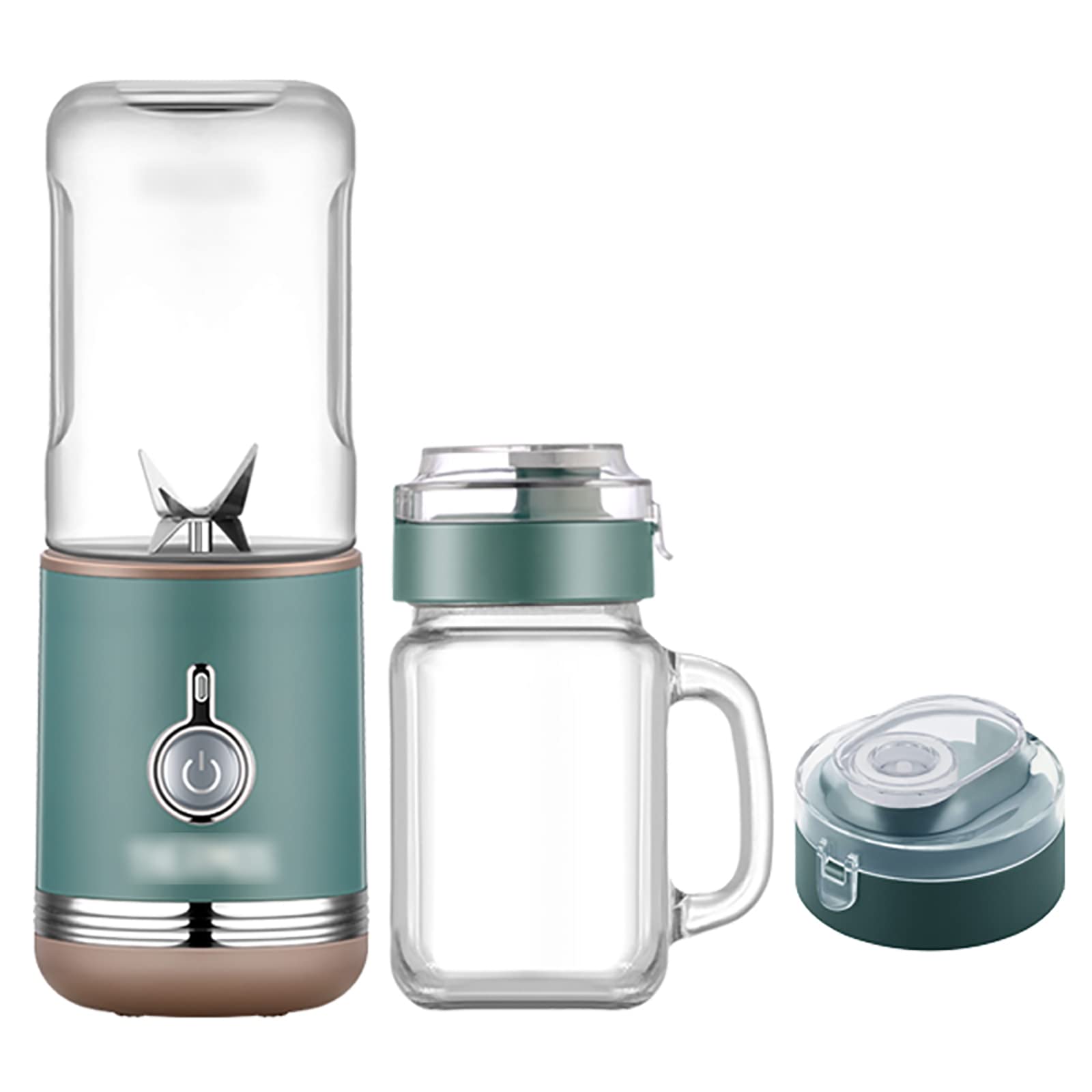 WMZUSA Portable Blender - USB Rechargeable Mini Blender for Smoothies, Juices & Baby Food | Compact Personal Blender for Kitchen, Travel & Gym | BPA-Free Electric Blender Cup for Fruits & Vegetables
