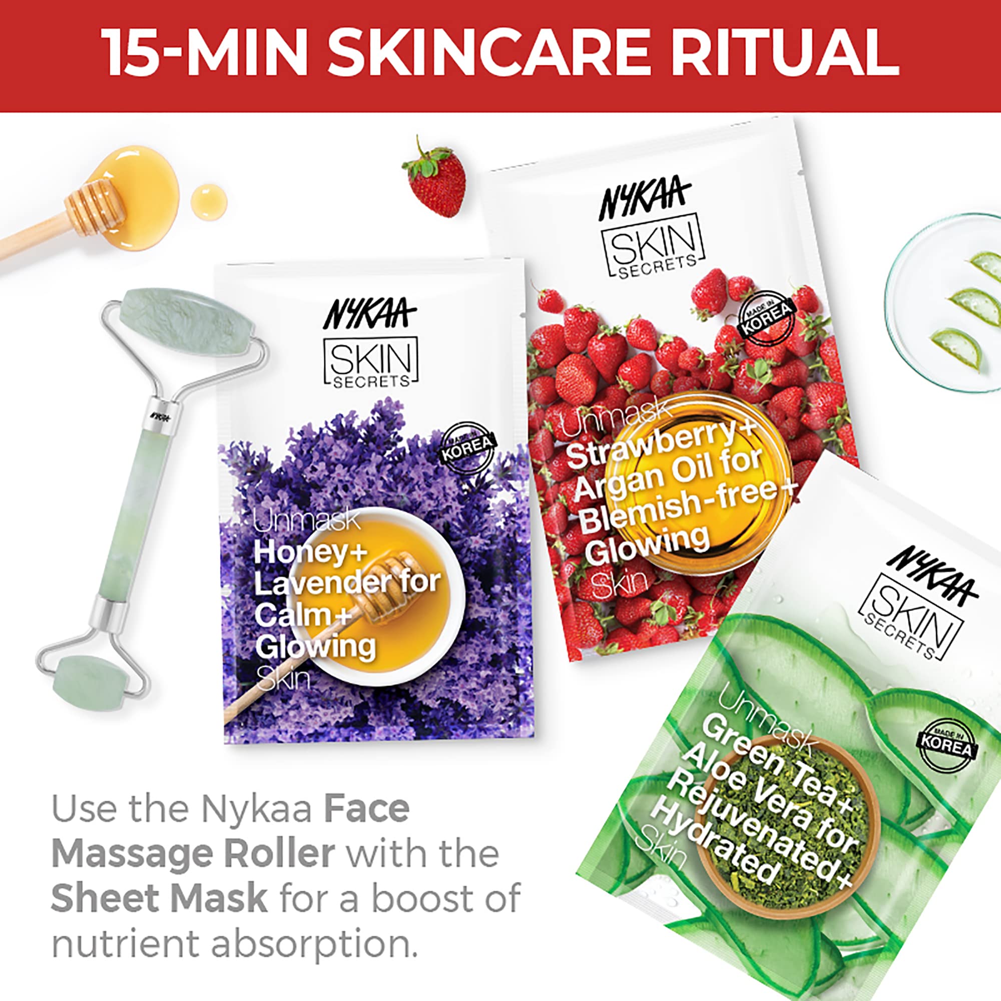 Naturals Skin Secrets Peptides & Goji Berry Bubble Sheet Mask - 0.67 oz Collagen Boosting Face Mask for Hydration & Anti-Aging | Perfect for Spa Night, Self-Care Routine & Glowing Skin