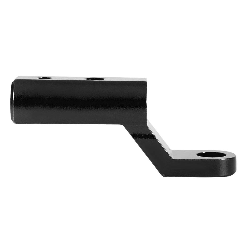 Motorcycle Mirror Extensions & Mount Bracket - Black for Enhanced Rearview Safety