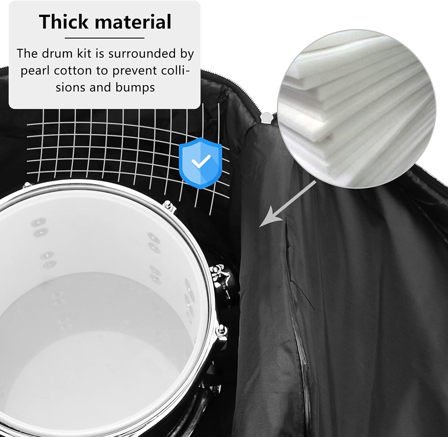 5-Piece Drum Bag Set for 12