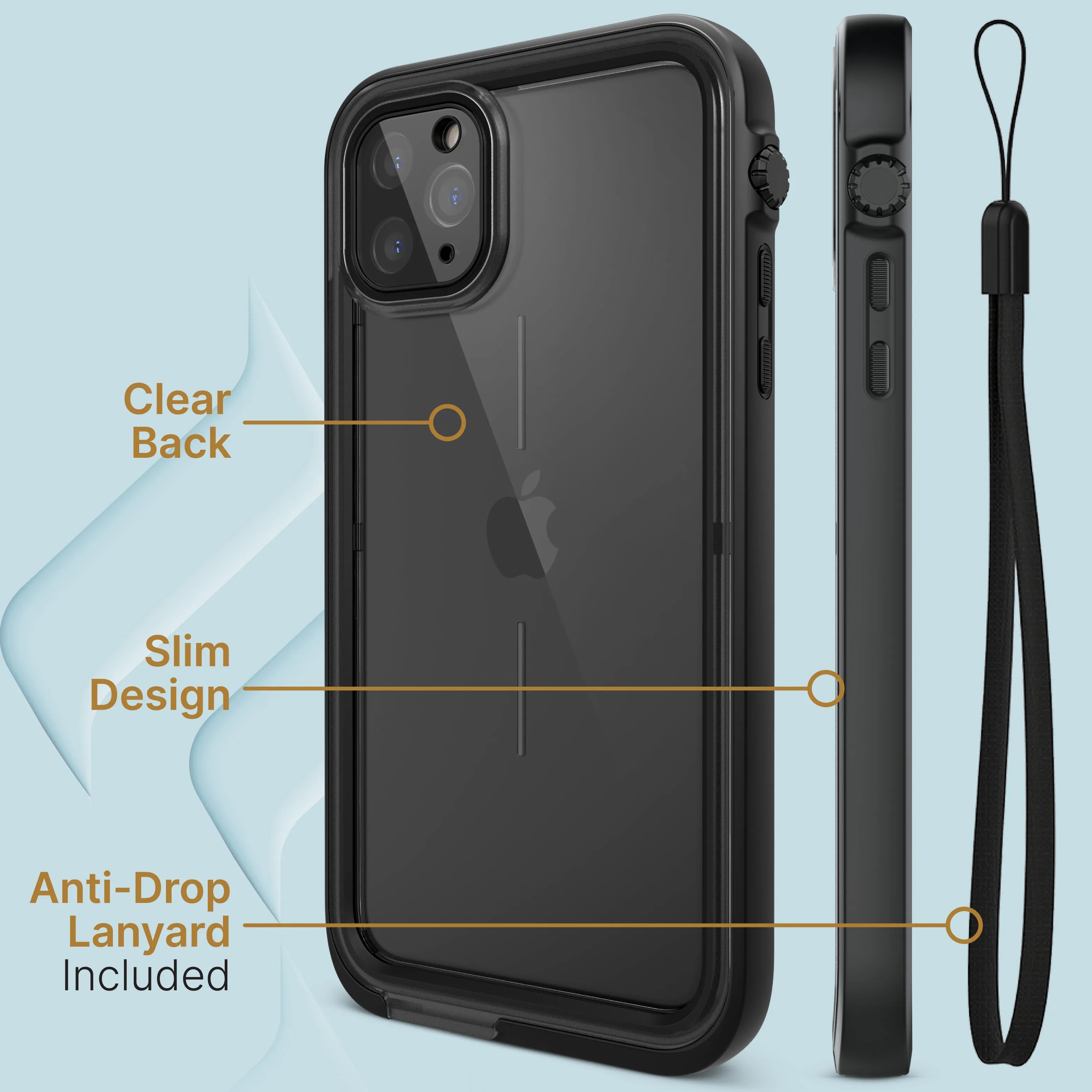 iPhone 11 Pro Max Waterproof Case - Shockproof & Dustproof Protection for Swimming, Outdoor Sports & Daily Use
