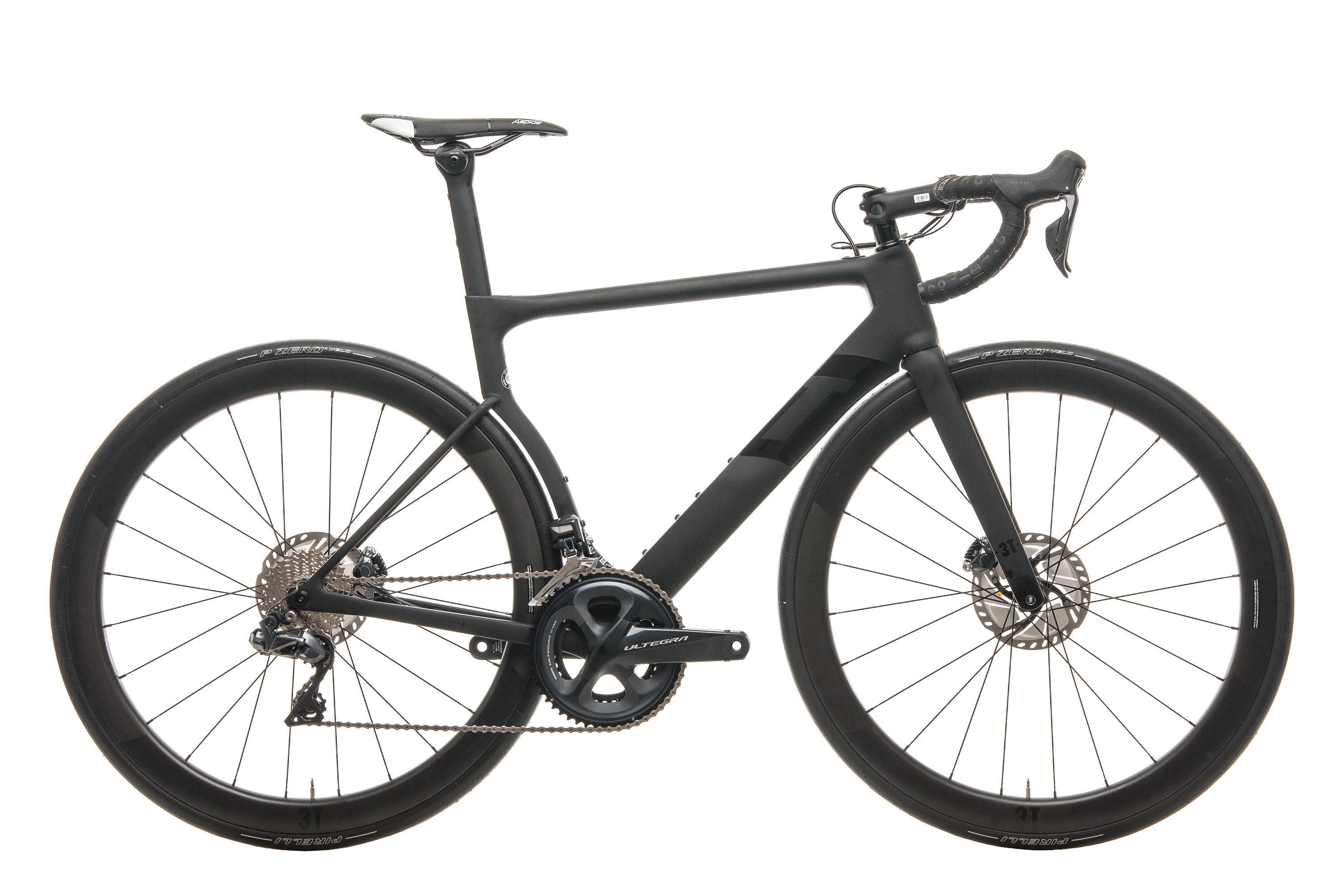 2020 3T Strada Due Team Stealth Ultegra Di2 Road Bike - Medium Size | High-Performance Carbon Frame, Electronic Shifting | Ideal for Racing, Endurance & Long-Distance Cycling