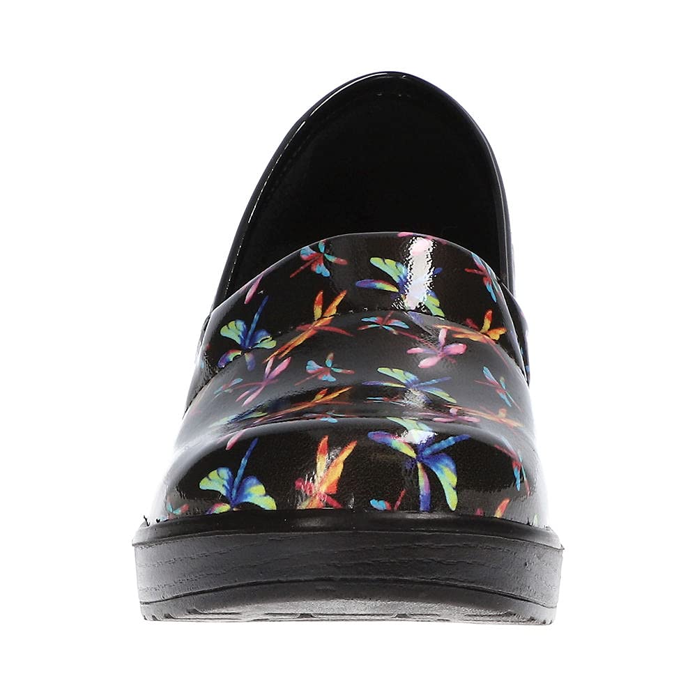 Laurie Women's Slip-On Shoes Size 8 E US - Dragonfly Patent Leather Comfortable Loafers for Work, Office & Casual Wear