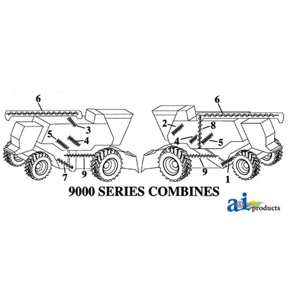 RAParts AH162153 Auger Clean Grain Lower - Replacement Part for Combine Harvesters - Perfect for Grain Collection & Cleaning in Farming Operations