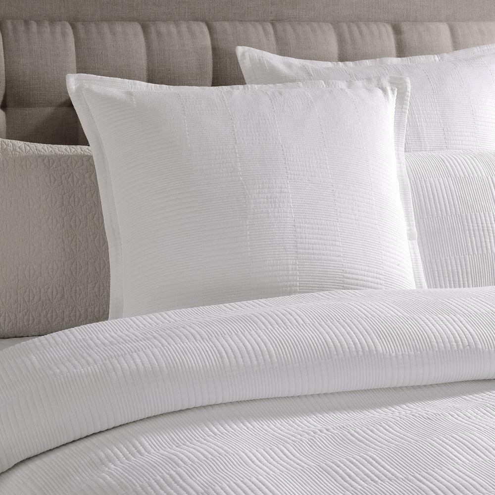 Premium Caspian White European Pillowcase Set - 100% Cotton Luxury Bedding for Home & Hotel Use - Soft Breathable Pillow Covers for Ultimate Comfort (Standard Size 20x26 Inches) - Perfect for Master Bedrooms, Guest Rooms, and Luxury Hotels