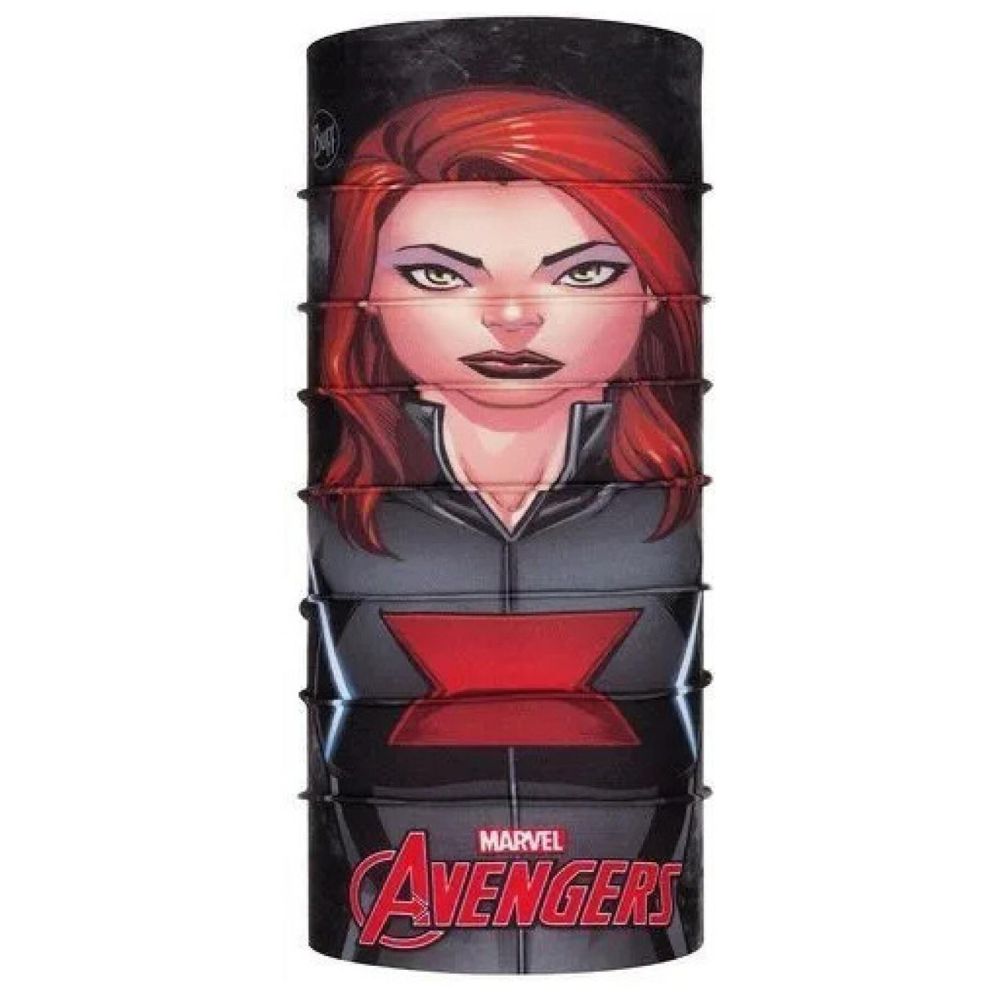 Marvel Avengers Black Widow Graphic Print Buff - Lightweight & Breathable for Outdoor Activities, Running, Hiking & Sports
