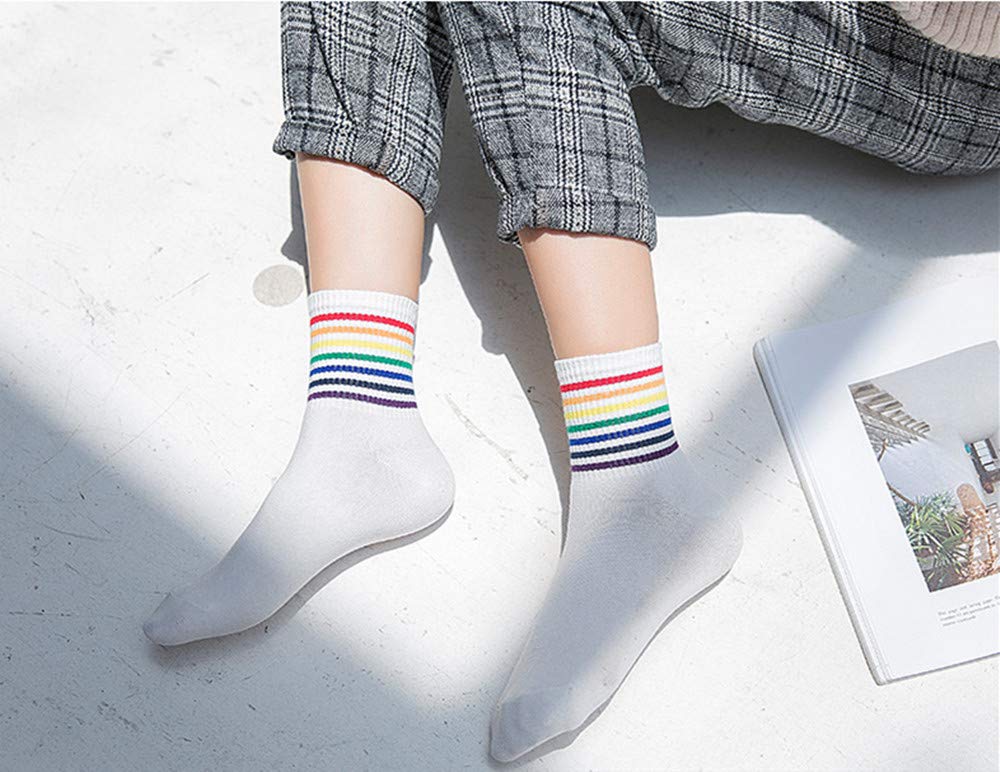 Losa Kute 5 Pairs Cute Patterned Warm Crew Socks for Women & Men - Cozy Winter Socks for Daily Wear, Work, and Home Comfort