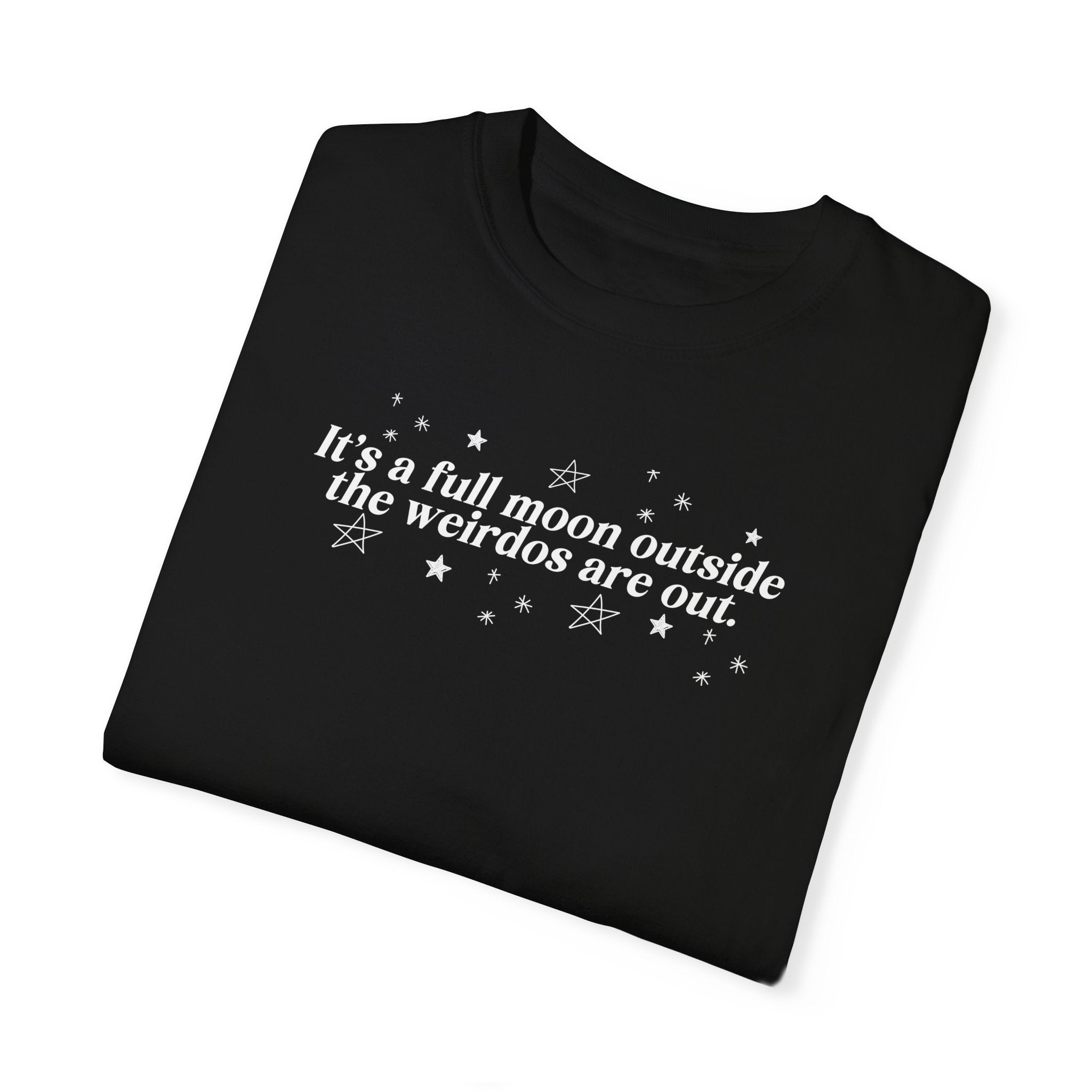 Full Moon Graphic T-Shirt for Men & Women - Trendy Space & Astronomy Themed Tee for Casual Wear, Gifts & Stargazing Events