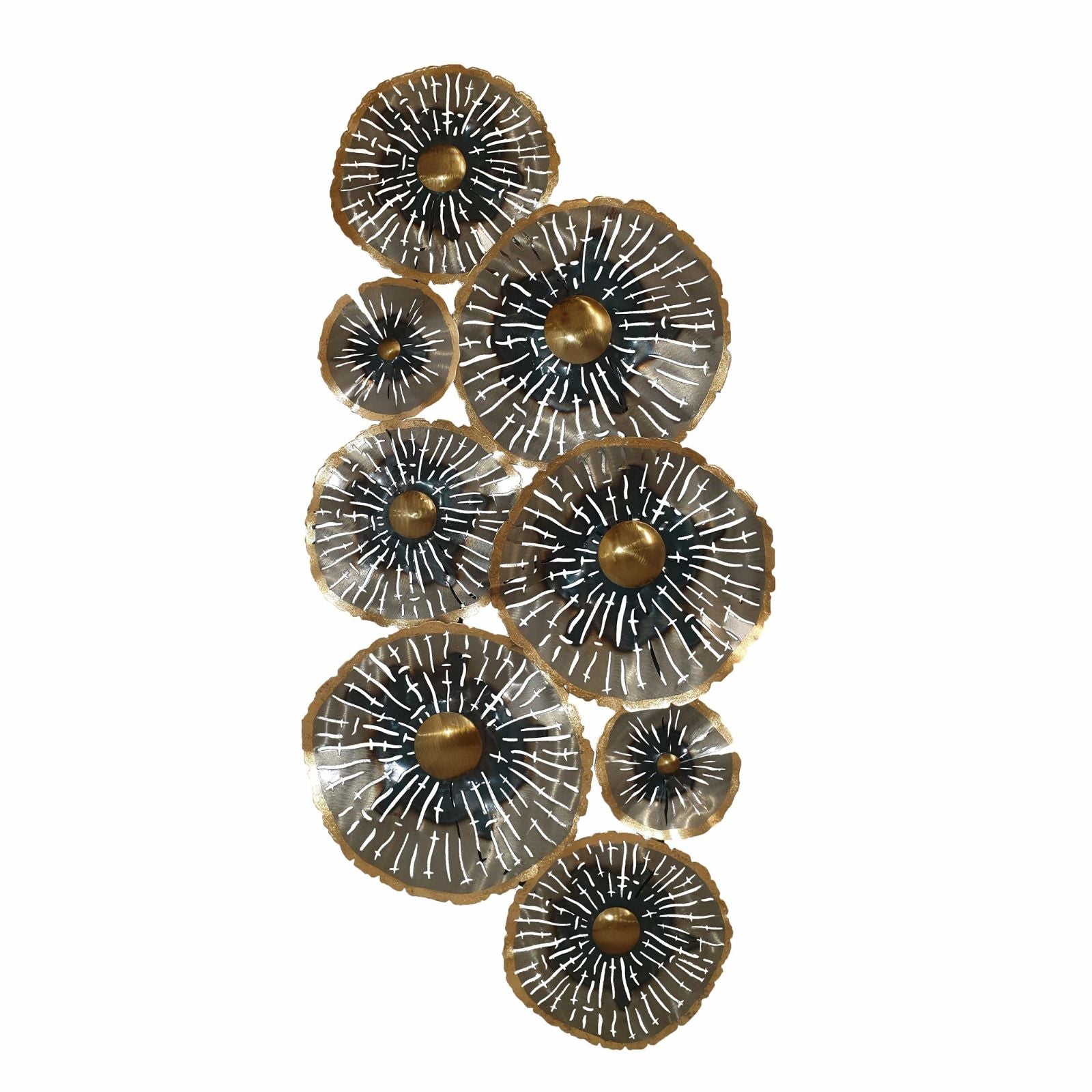 Urban Style Ocean Cloud Wall Art - Handcrafted Metal Flowers Decor for Living Room, Bedroom & Office