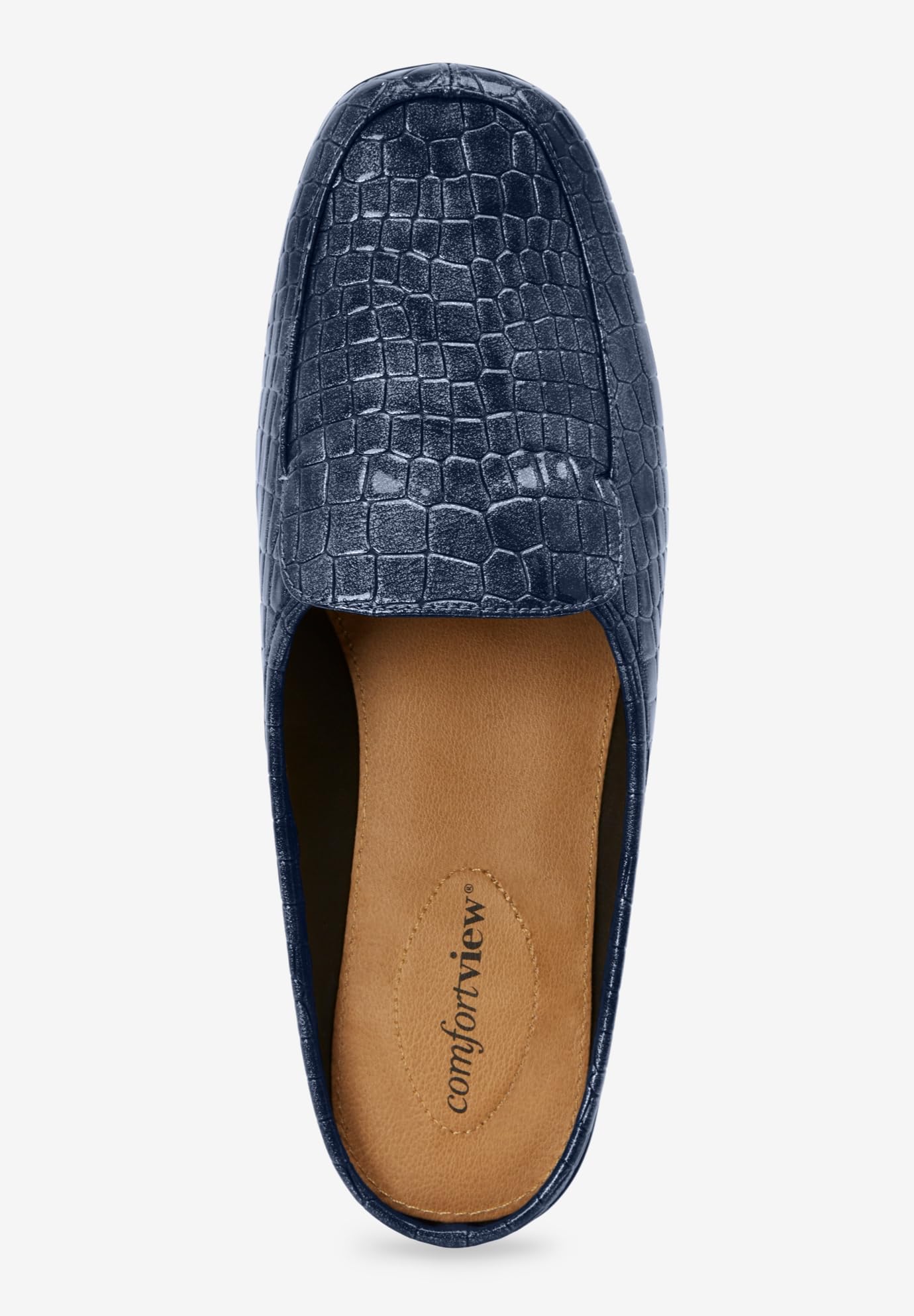 Comfortview Women's Wide Width The Estelle Mule - Slip-On House Shoes for Relaxing at Home, Office & Travel